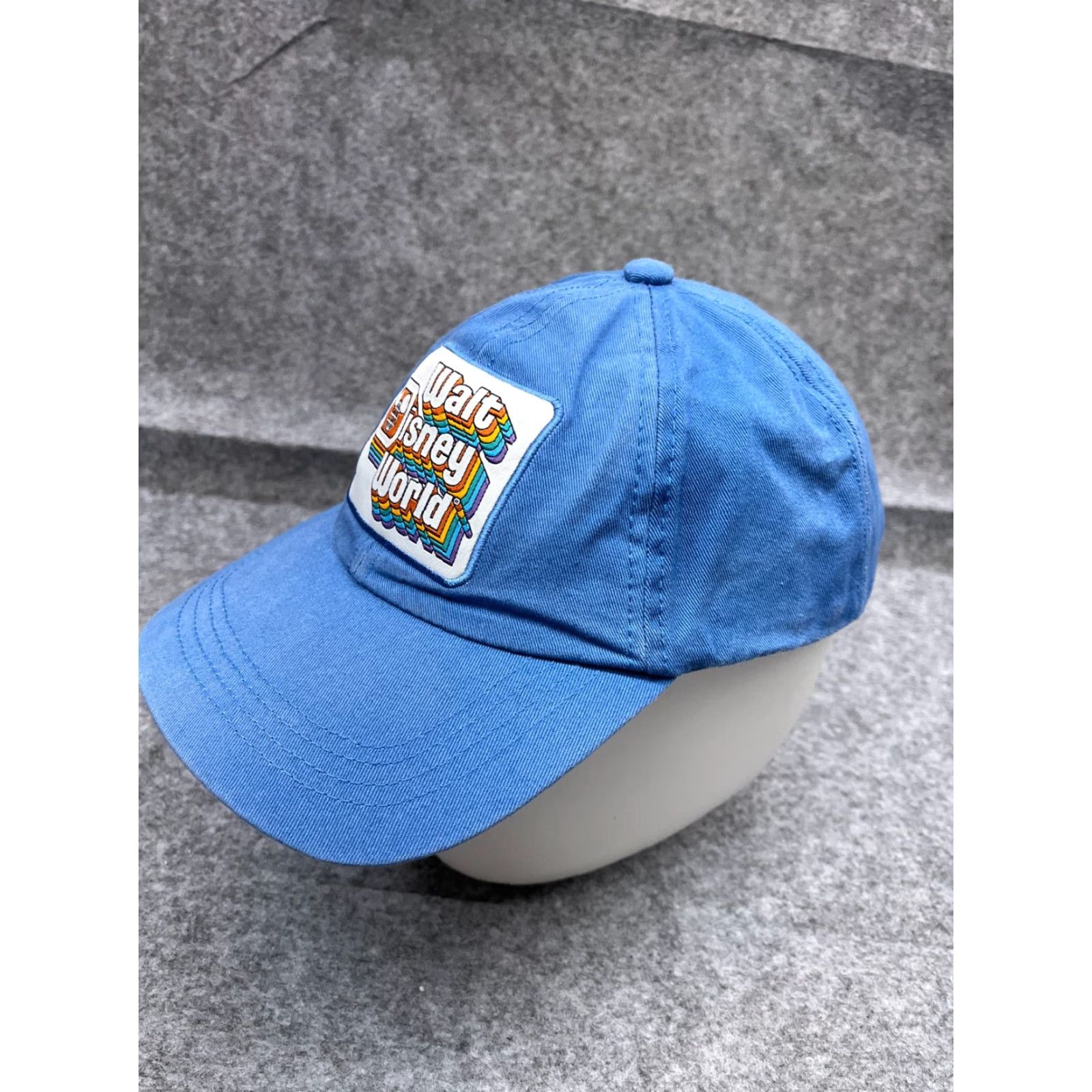 Disney Walt Disney World Hat Cap Strap Back Adult One Size Blue Cotton Retro Look Disney Hat/Cap Unisex Adults Baseball Cap 80s 90s Vintage Men Women Size ONE SIZE - 4 Thumbnail