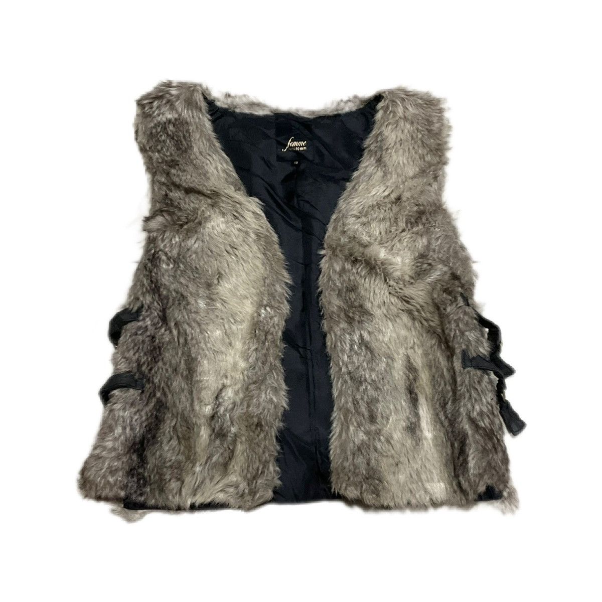 14th Addiction × If Six Was Nine × Tornado Mart 🔥Rare Y2K Archived Tornado Mart Faux Fur Vest Size US M / EU 48-50 / 2 - 2 Thumbnail
