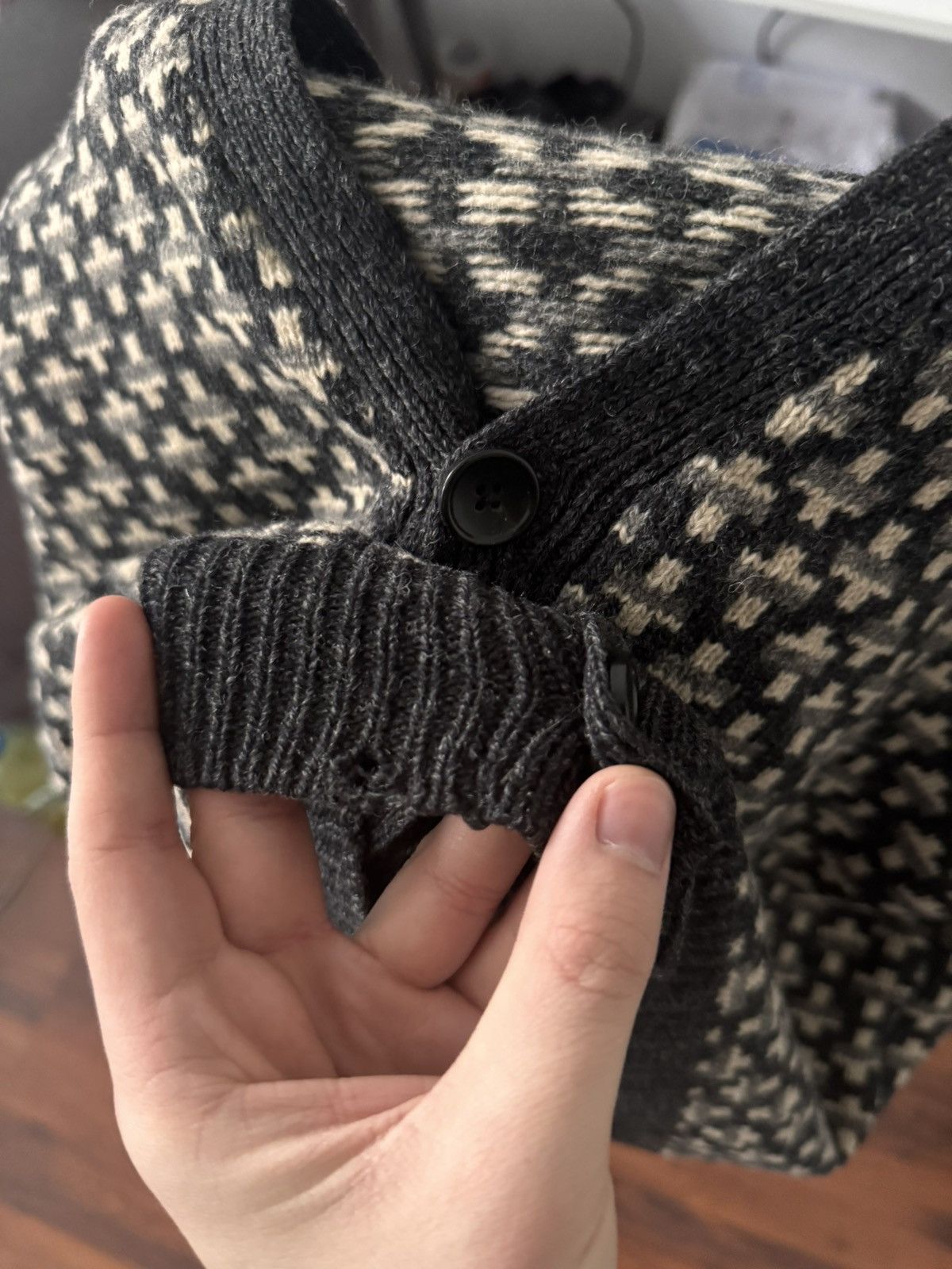 Vintage Rare Hope Stockholm Soft Wool Avant Garde Cardigan Knit Hype Size US L / EU 52-54 / 3 - 8 Thumbnail