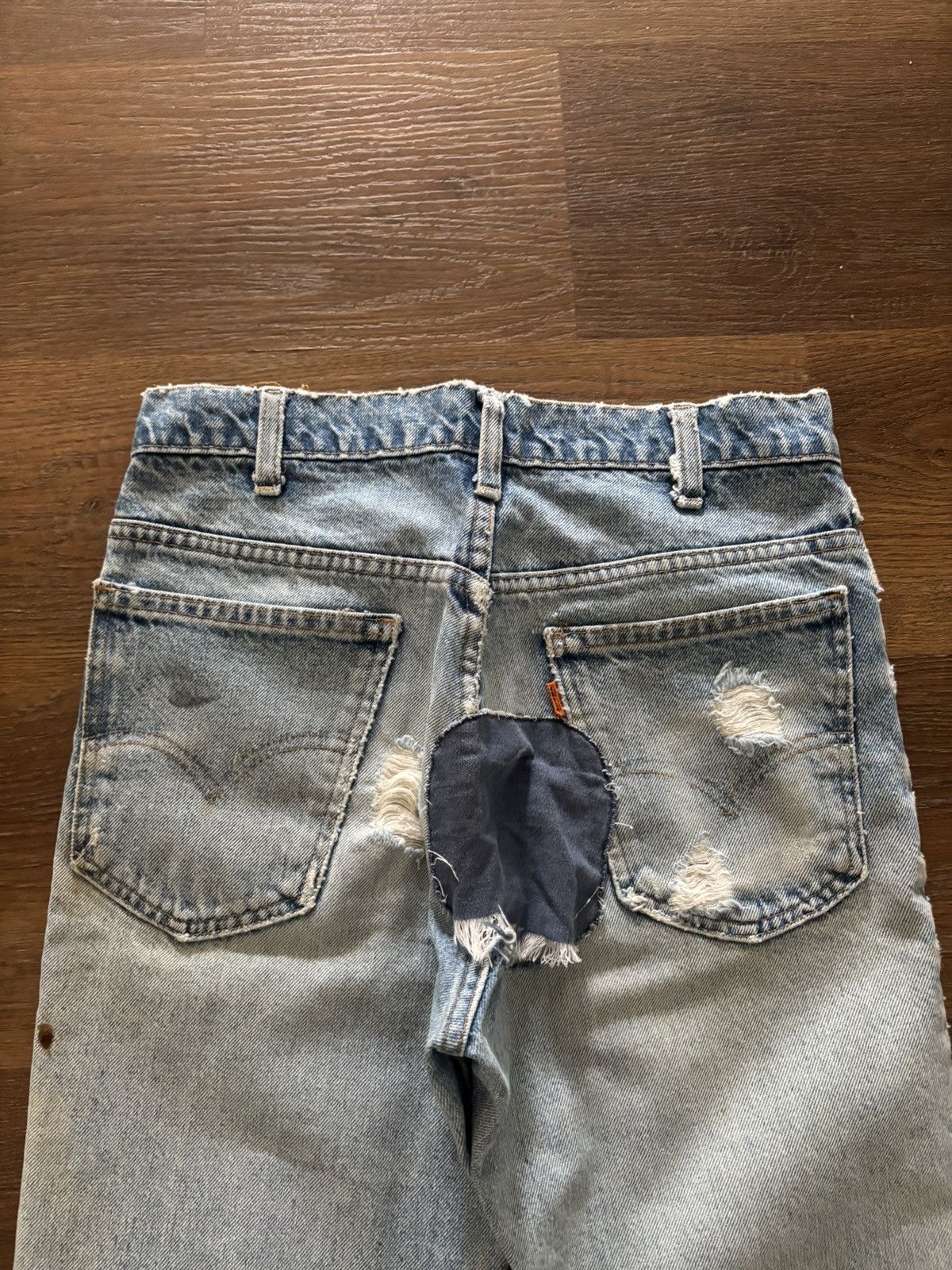 Levi's vintage thrashed repaired levis big e 517 boot cut Size US 28 / EU 44 - 3 Thumbnail