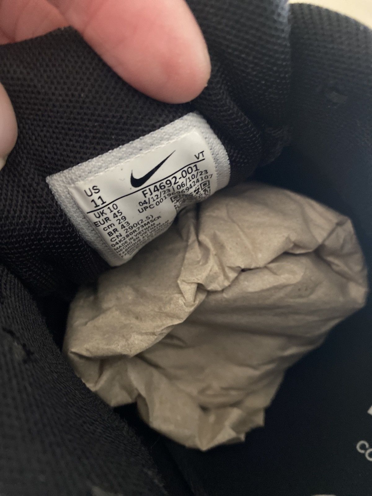 Comme des Garcons × Nike CDG Nike Air Pegasus Black Size US 11 / EU 44 - 12 Thumbnail