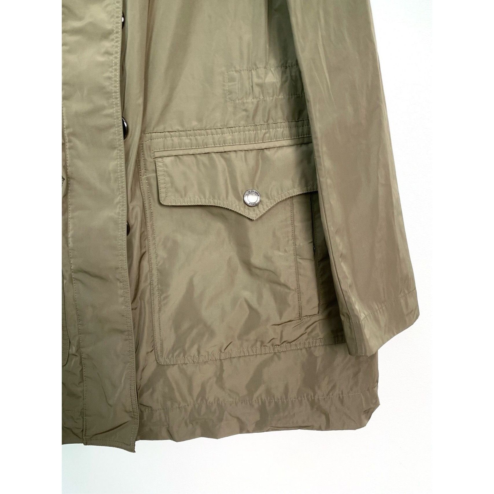 Burberry Burberry Brit Womens Olive Green Lightweight Trench Coat Siz Size XS / US 0-2 / IT 36-38 - 4 Thumbnail
