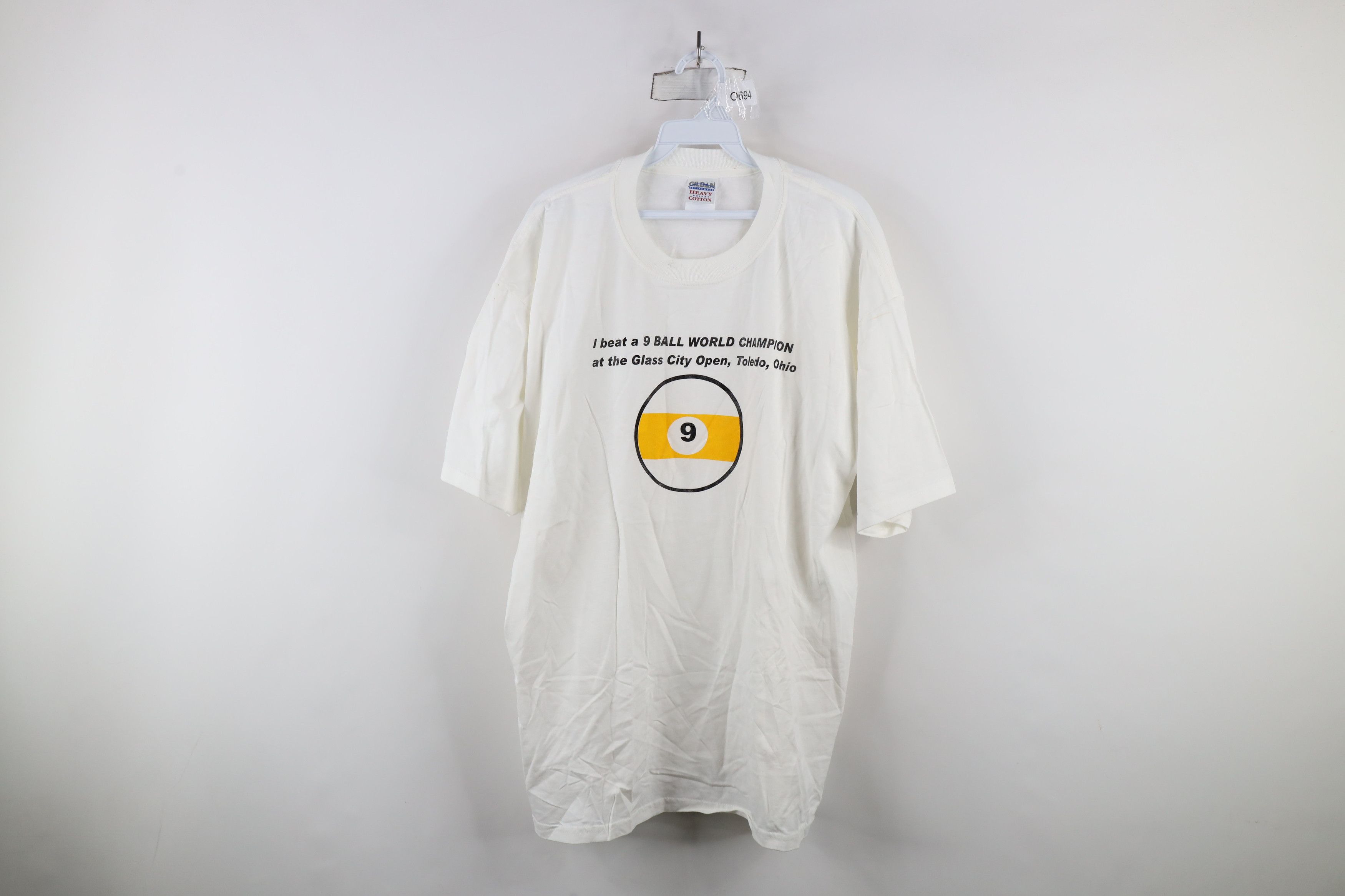 Vintage Vintage World Champion Glass City Open Pool T-Shirt Size US XL / EU 56 / 4 - 1 Thumbnail