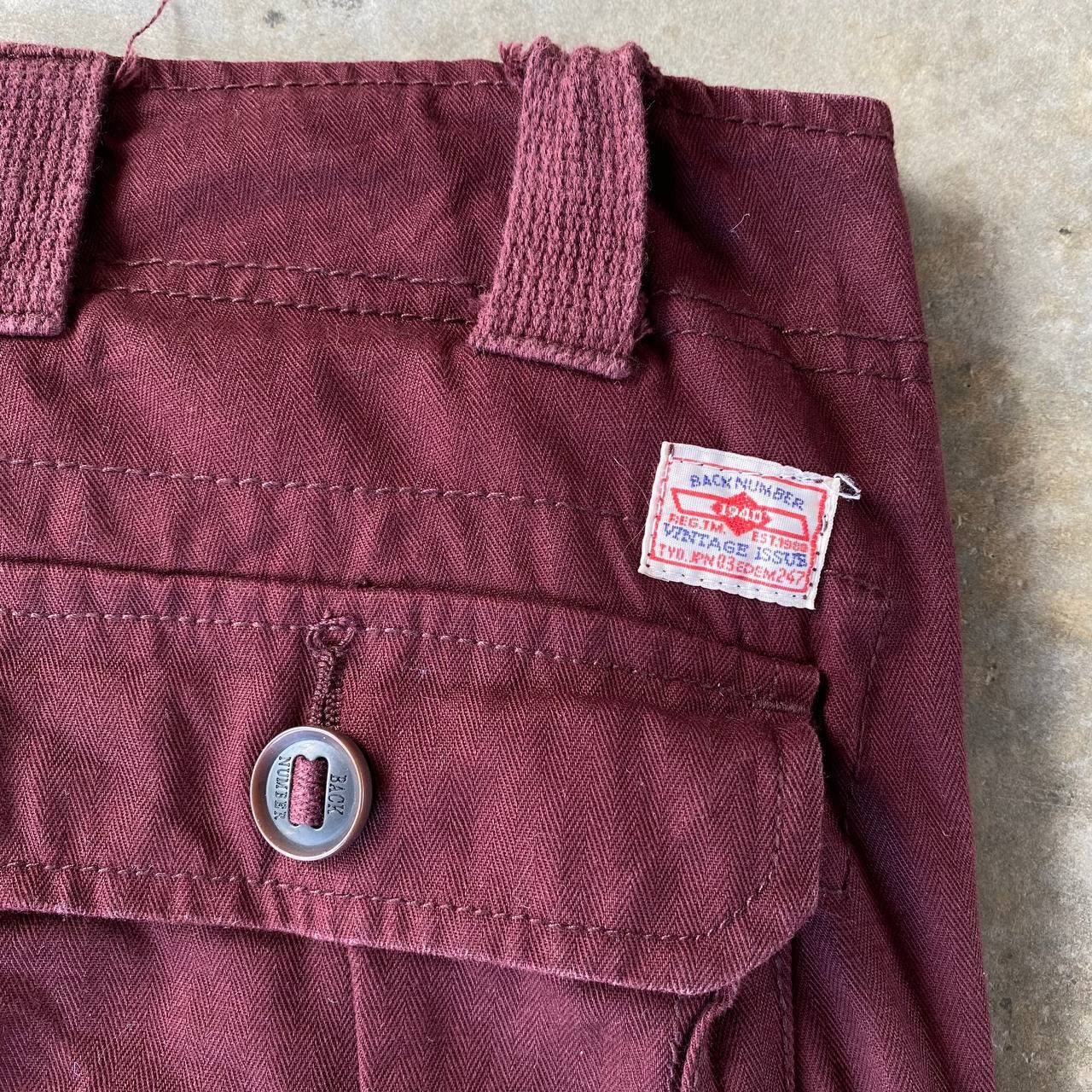 20471120 × Japanese Brand VINTAGE BACK NUMBER CARGO UP-ARMORED EQUIPMENT MILITARY Size US 31 - 8 Thumbnail