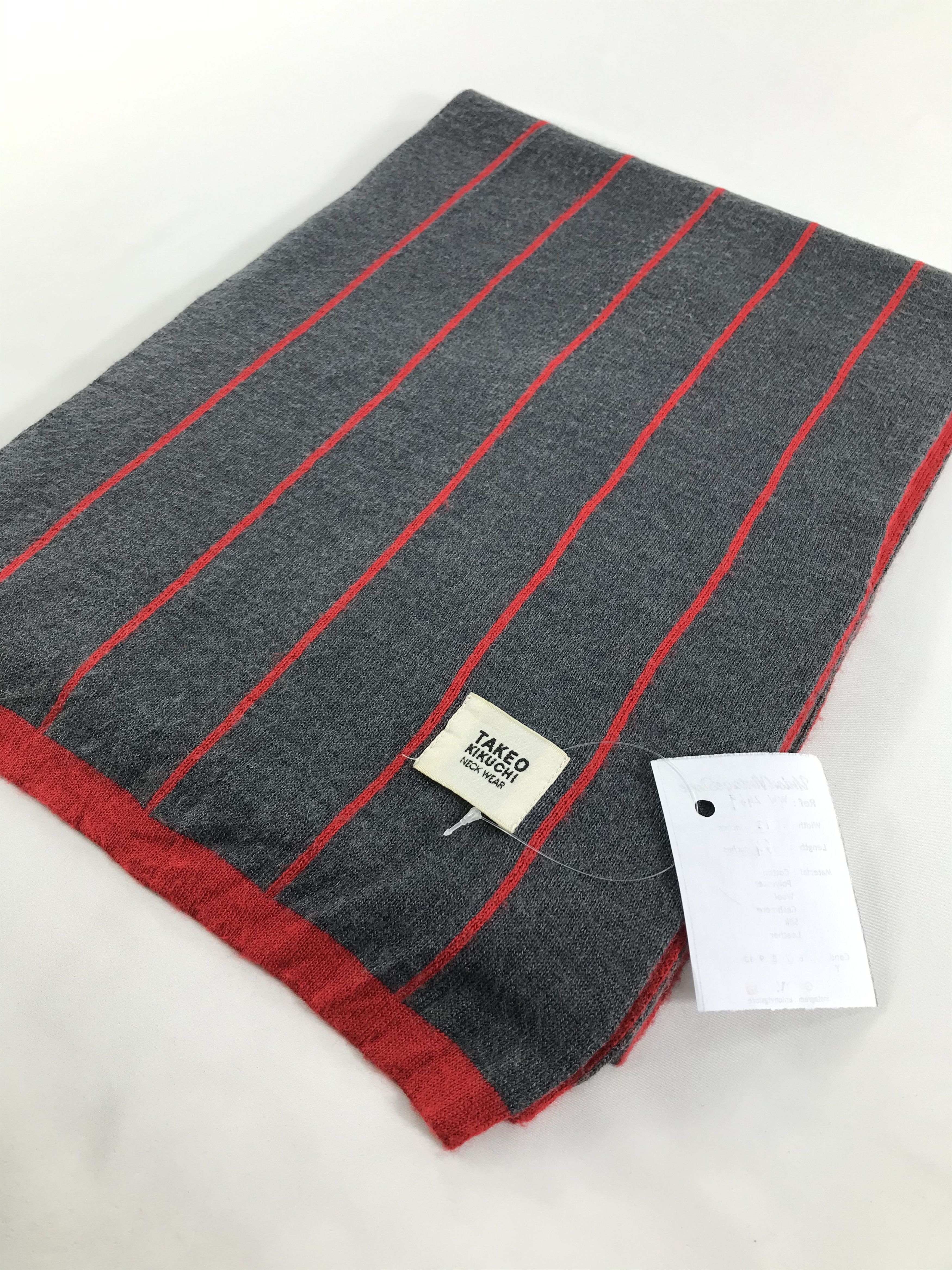 Takeo Kikuchi × Vintage Takeo Kikuchi Scarf / Muffler / Neckwear - WW2469 Size ONE SIZE - 3 Thumbnail