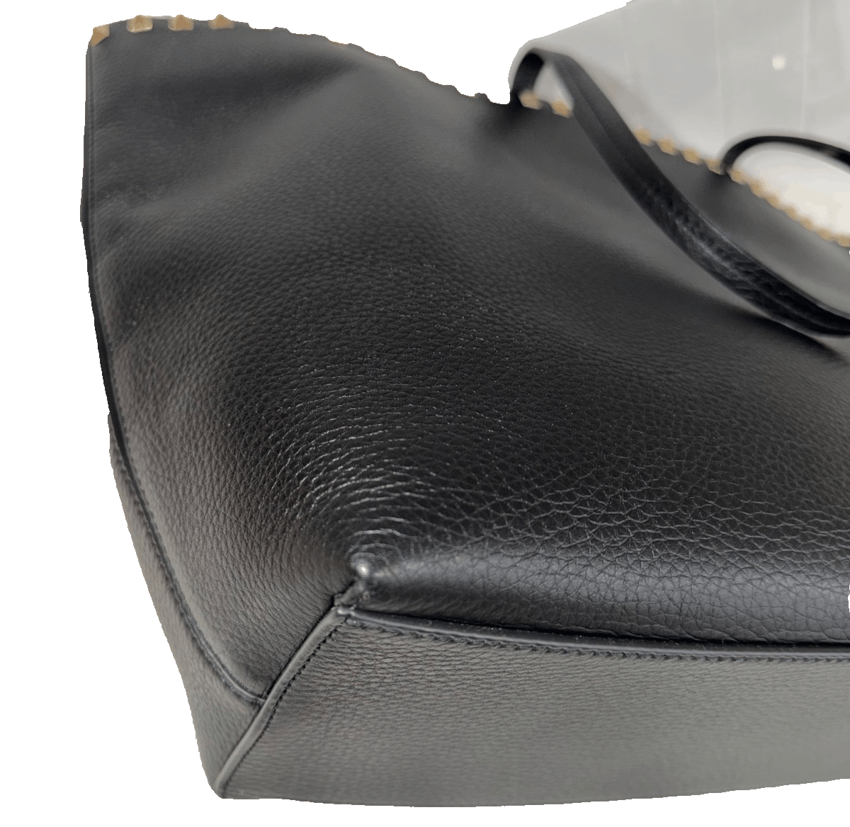 Valentino Valentino Garavani Rockstud Leather Gold Tote Shoulder Bag Size ONE SIZE - 11 Thumbnail