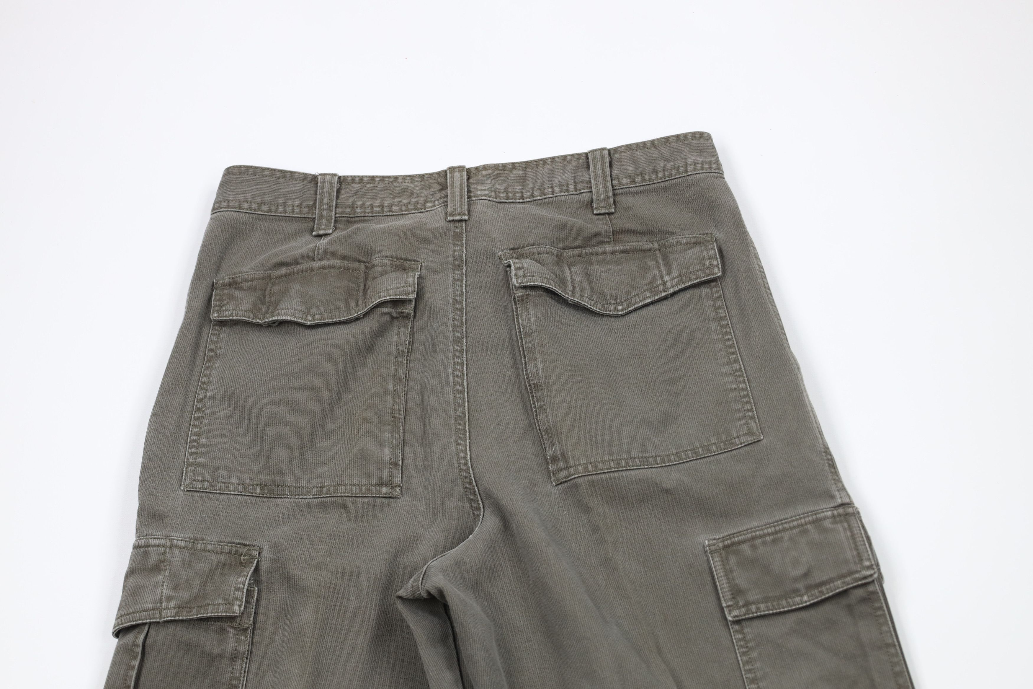 Vintage Vintage 90s Y2K Streetwear Whipcord Wide Leg Cargo Pants Size US 30 / EU 46 - 9 Thumbnail