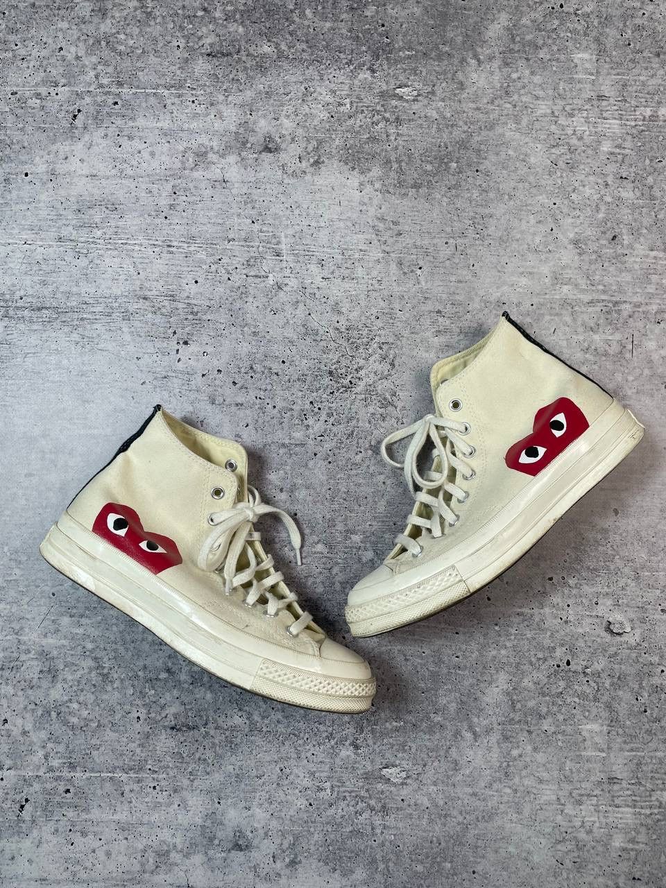Comme des Garcons PLAY × Converse Converse Comme Des Garcons CDG High Top Shoes Y2K Size US 8 / EU 41 - 2 Thumbnail