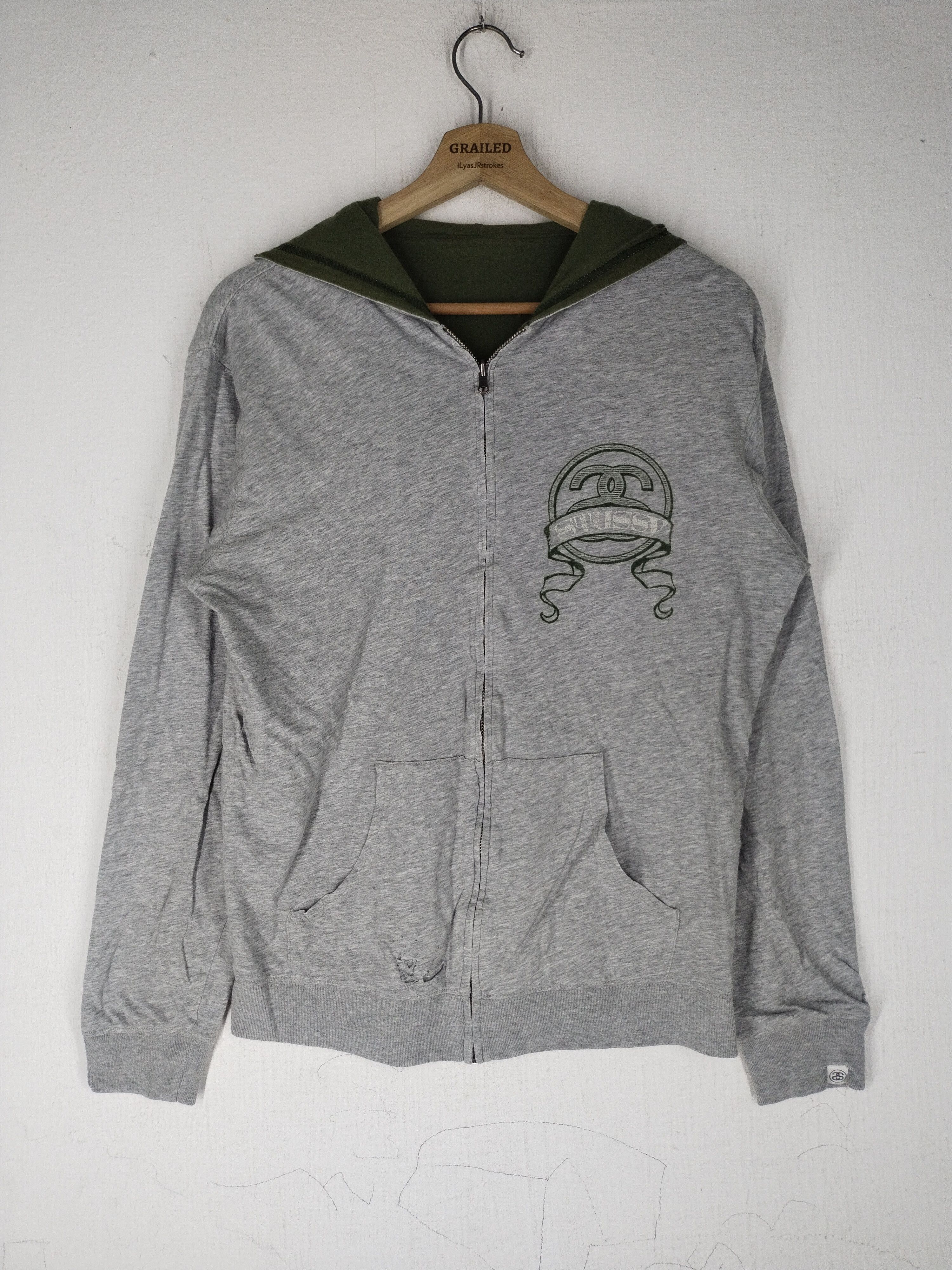 Stussy × Vintage Stussy Reversible Hoodie Size US S / EU 44-46 / 1 - 2 Thumbnail