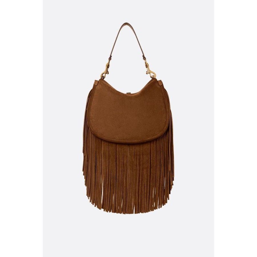 Etro ETRO Medium Brown Suede Fringes Shoulder Bag New And Authent Size ONE SIZE - 3 Thumbnail