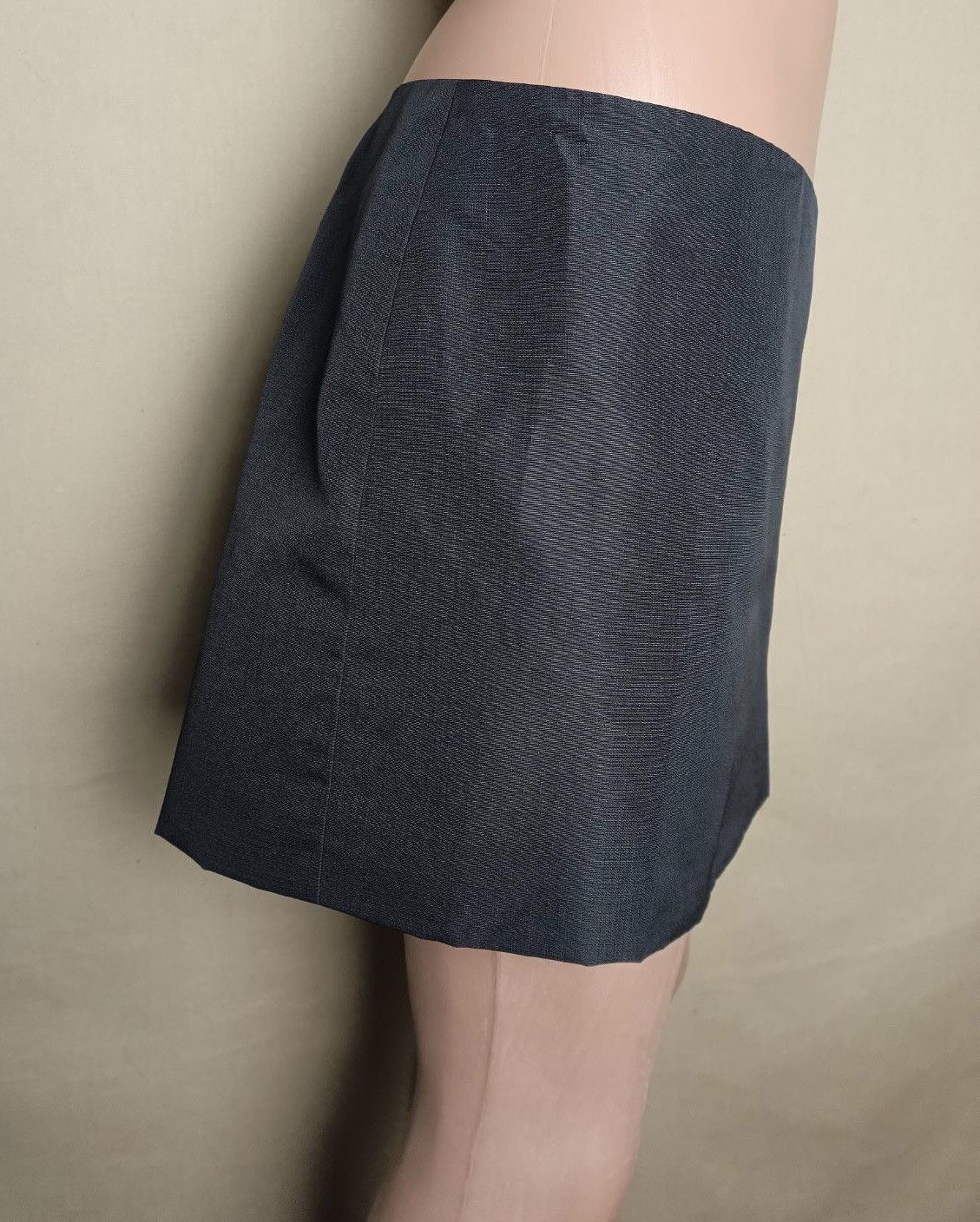 Jil Sander Jil Sander Black Nylon Designer Short Skirt EU 38 Size 26" / US 2 / IT 38 - 4 Thumbnail
