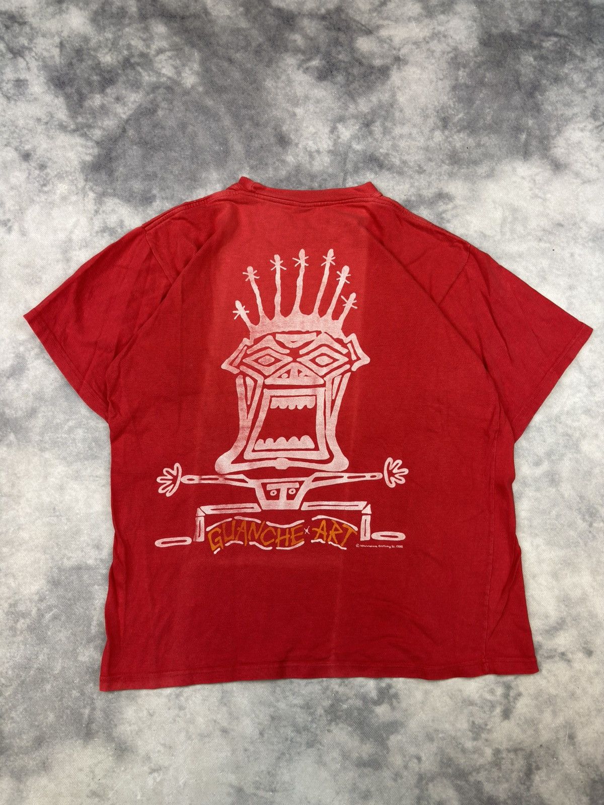 Other Vintage Guanche 1998 Aztec T shirt 90s Streetwear faded y2k Size US XL / EU 56 / 4 - 1 Thumbnail