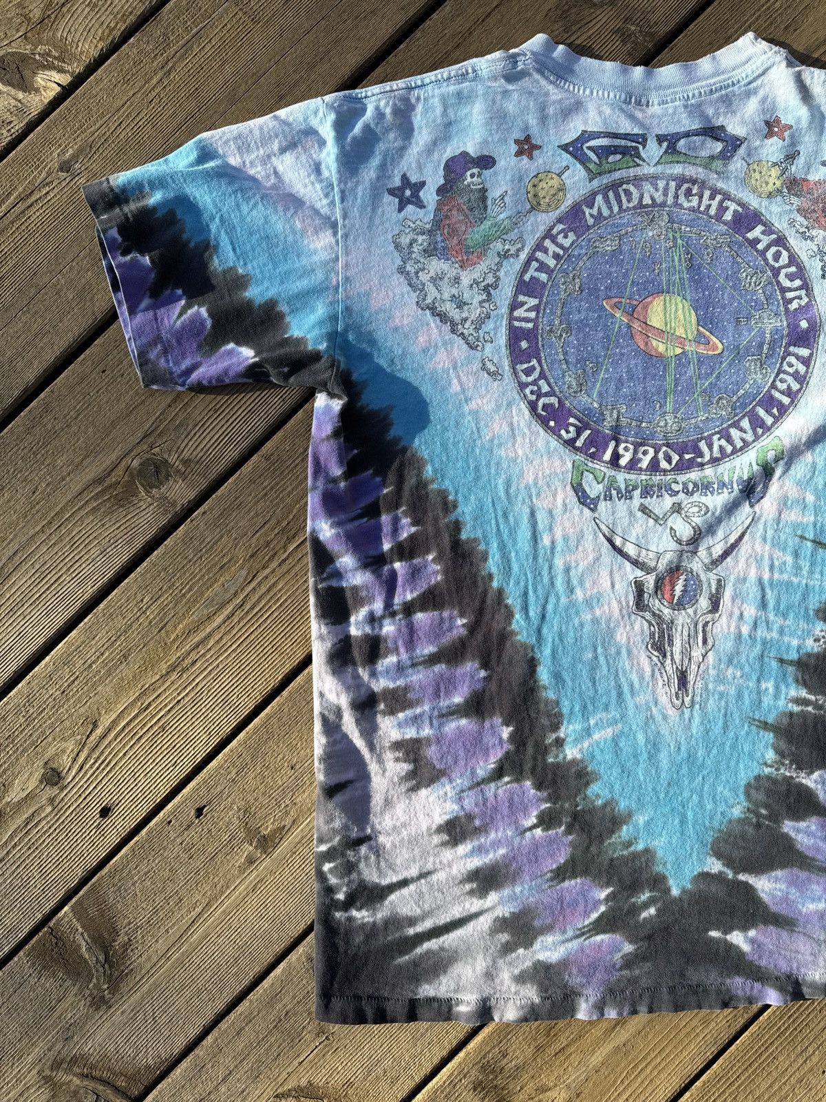 Liquid Blue 1991 Grateful Dead Liquid Blue Tee NYE Tie Dye Concert Tour Size US L / EU 52-54 / 3 - 14 Thumbnail
