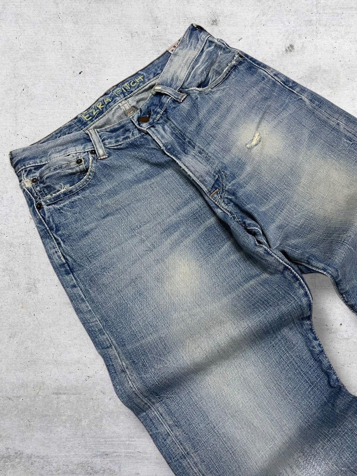 semanticdesign VINTAGE EZRA FITCH RARE JAPAN DESIGNER 90S MUWASH DENIM Size US 30 / EU 46 - 7 Thumbnail