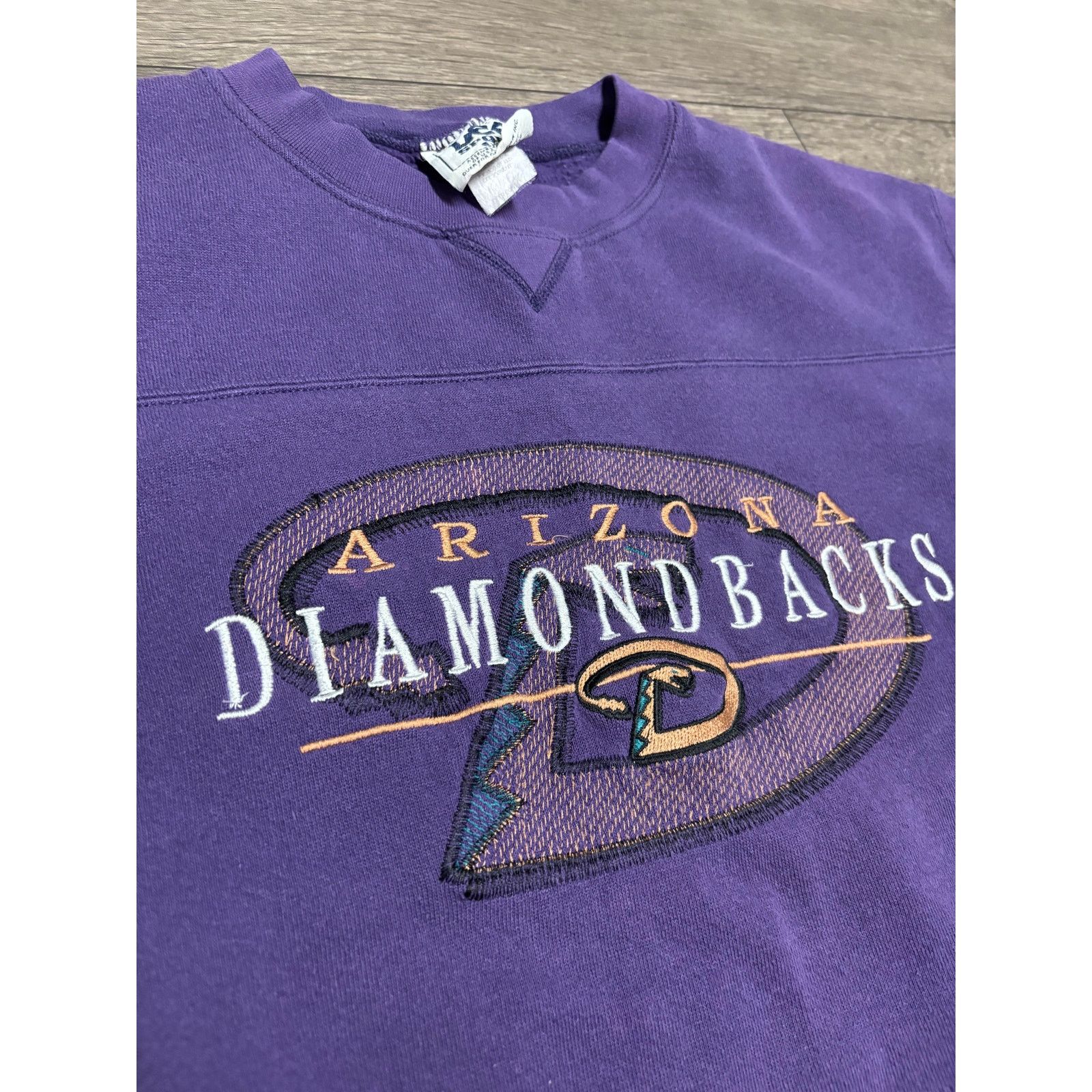Lee × Vintage Vintage Arizona Diamondbacks MLB Purple Sweatshirt Sz M Size US M / EU 48-50 / 2 - 2 Thumbnail