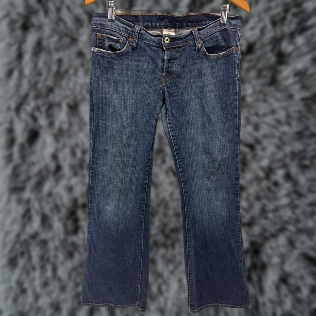 Lucky Brand VINTAGE Lucky Brand Jeans Women 30x32 Blue Denim Lil' Maggie Low Rise Bootcut Stretch 90s Hipster Size 30" / US 8 / IT 44 - 1 Thumbnail