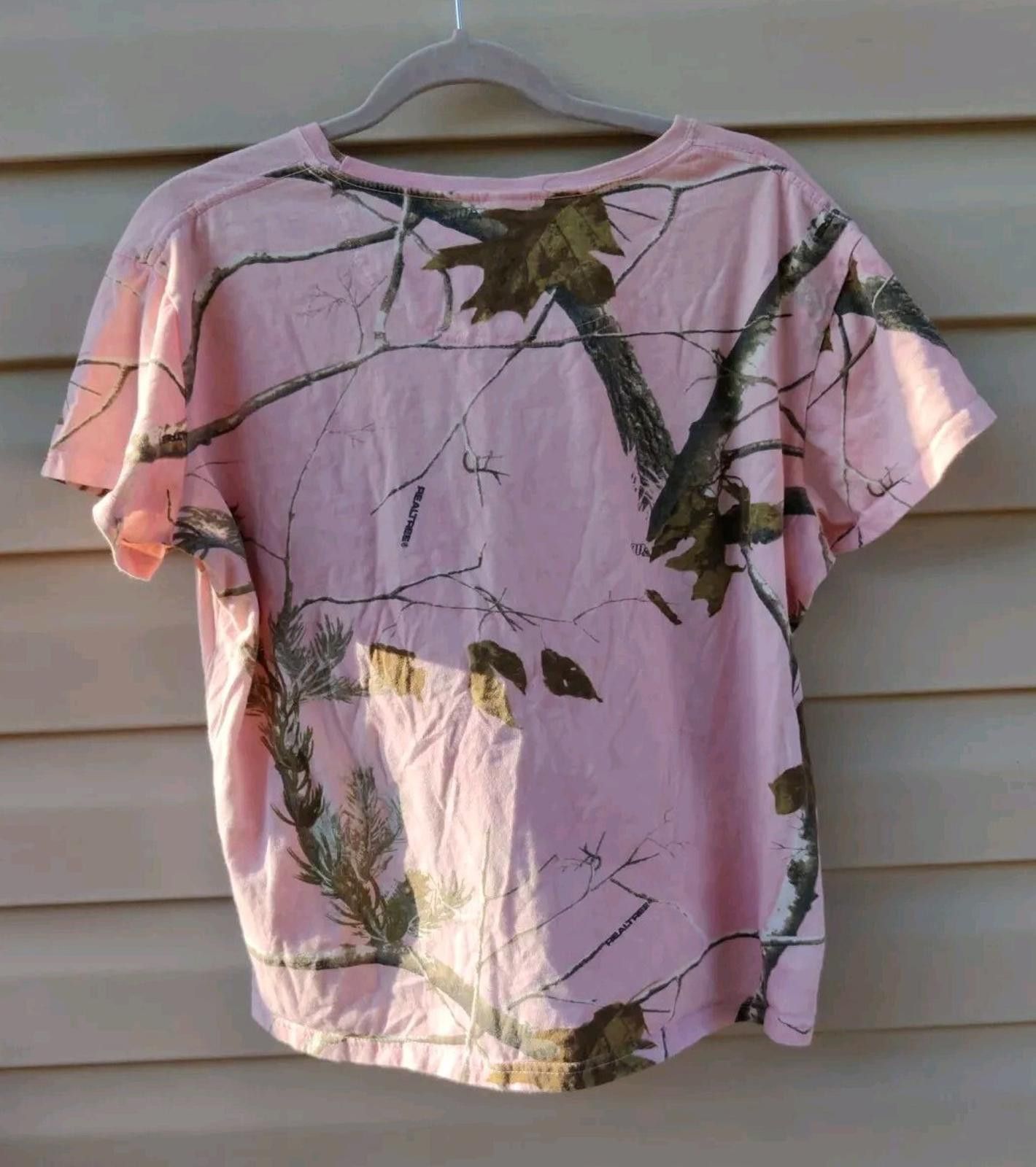 Other "FROGS The Other White Meat" Real Tree Pink Camo T-shirt Size XL / US 12-14 / IT 48-50 - 4 Thumbnail
