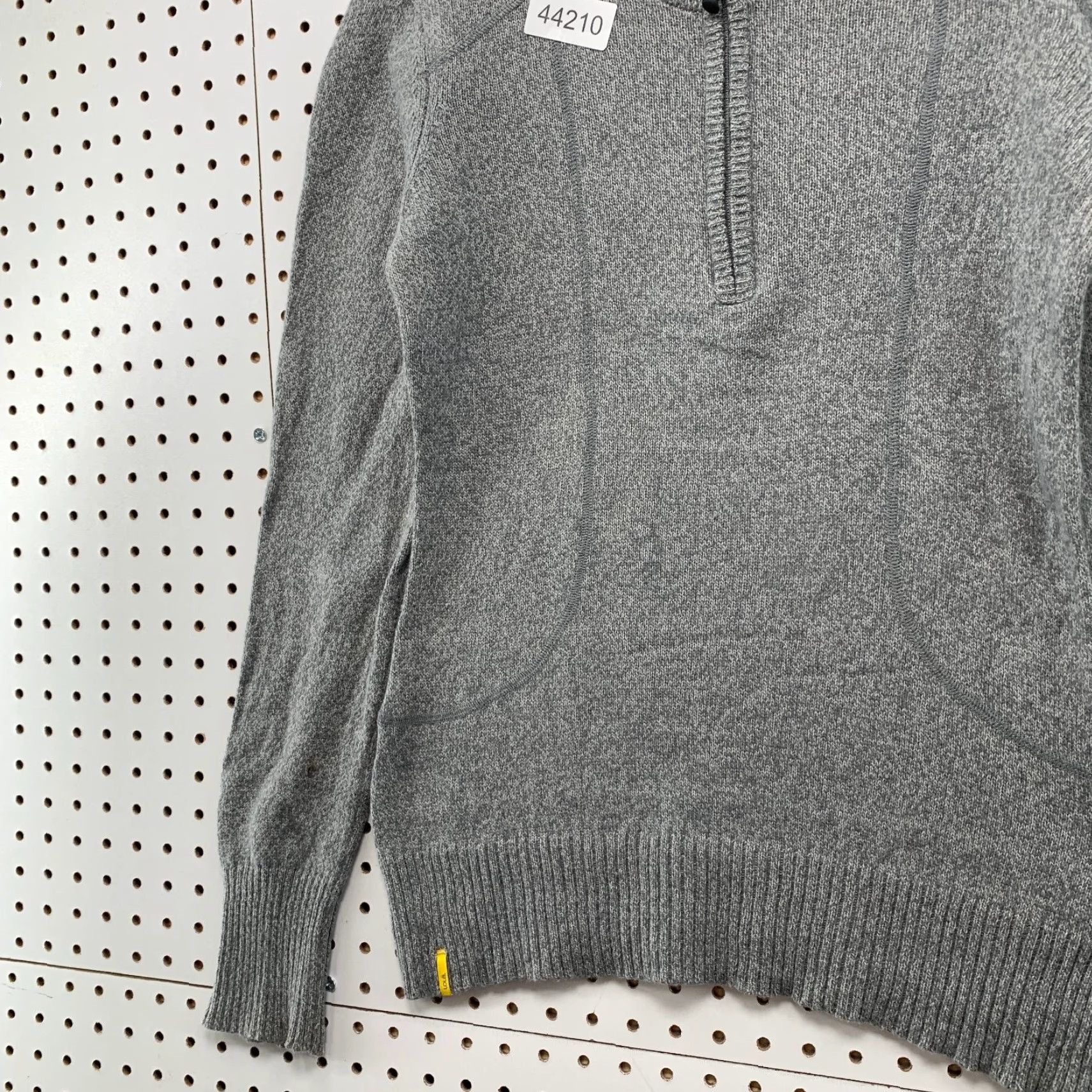 Vintage Lole Merino Wool 1/2 Zip Sweater Womens S Gray Cowl Neck 1/2 Zip Wool Knit Pullover Winter, Spring, Fall Womens Size S / US 4 / IT 40 - 4 Thumbnail
