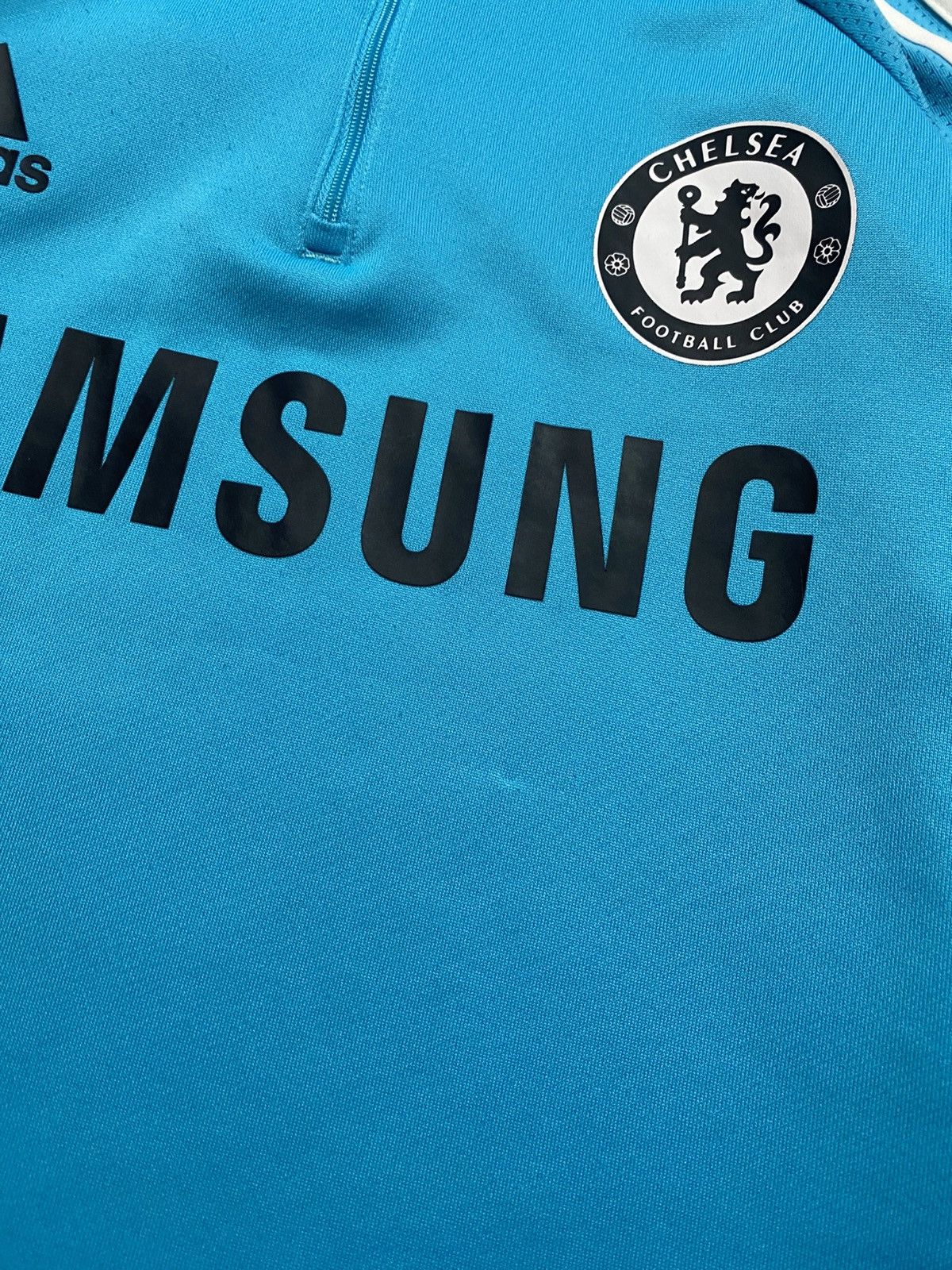 Adidas Adidas Chelsea 2014/15 Training 1/4 zip longlseeve t shirt Size US L / EU 52-54 / 3 - 11 Thumbnail