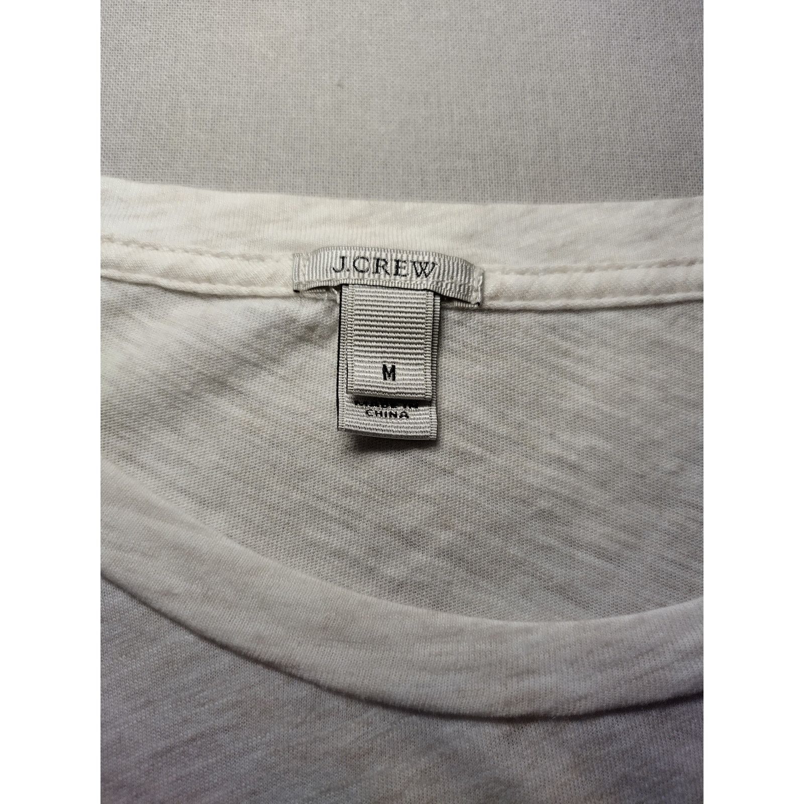J.Crew J. Crew Womens Short Sleeve T-Shirt Gold Striped Tee White Size M / US 6-8 / IT 42-44 - 9 Thumbnail