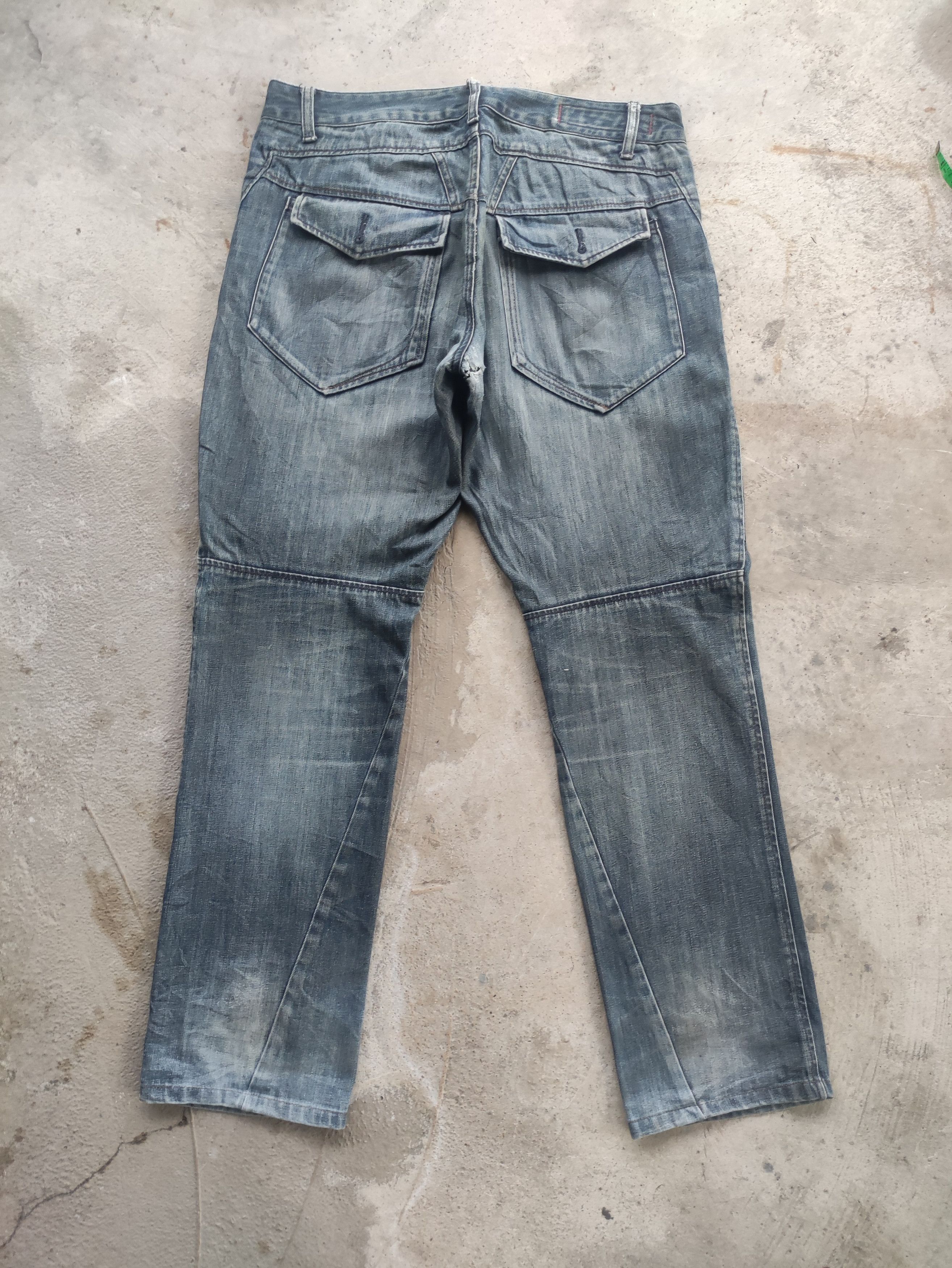 Japanese Brand Vintage Japanese Button Denim Distressed Faded Pants W36 Size US 36 / EU 52 - 9 Thumbnail