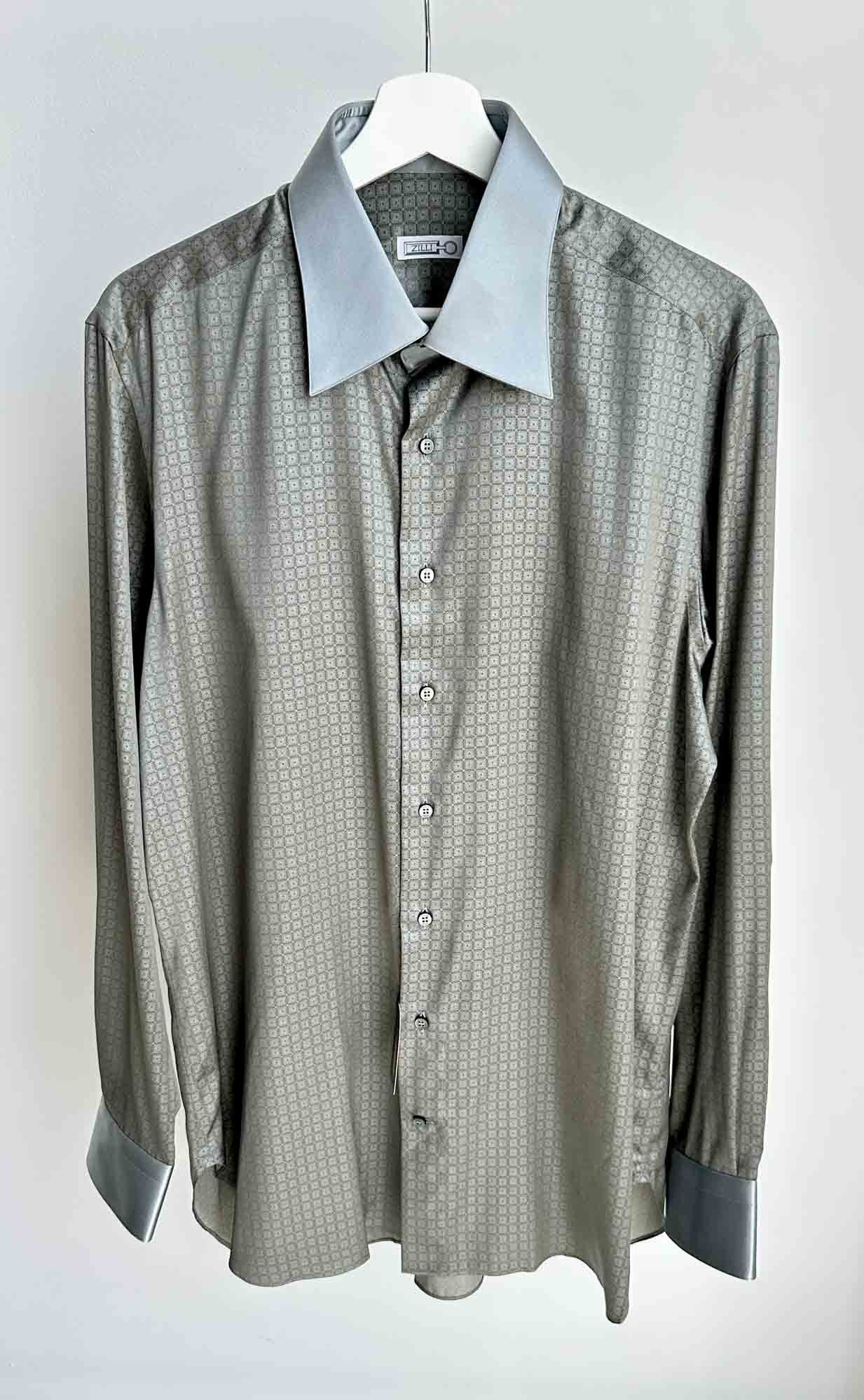 Zilli Men's silk shirt ZILLI Size US L / EU 52-54 / 3 - 2 Thumbnail