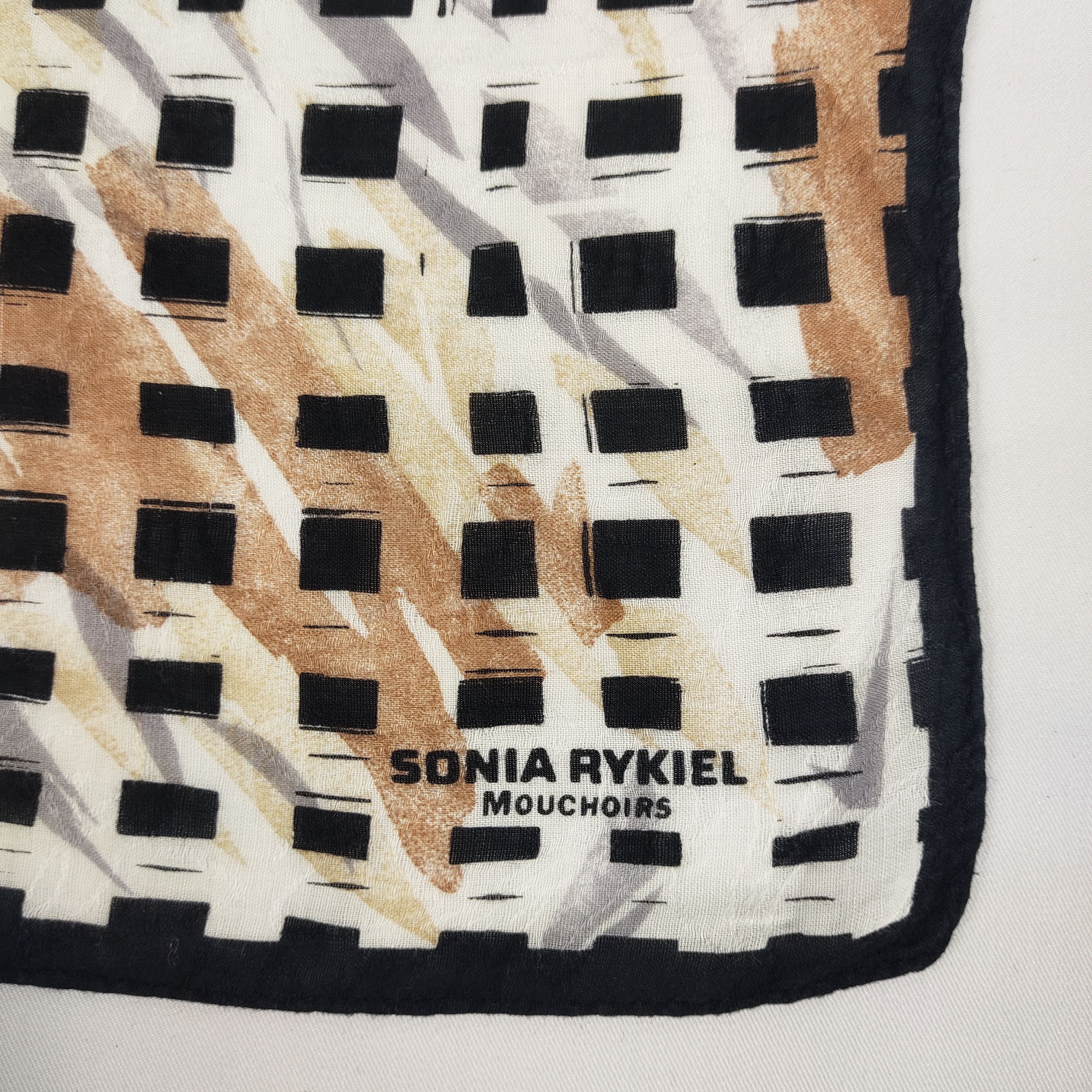 Sonia Rykiel × Vintage Sonia Rykiel Handkerchief / Neckerchief / Bandana FZ305 Size ONE SIZE - 5 Thumbnail