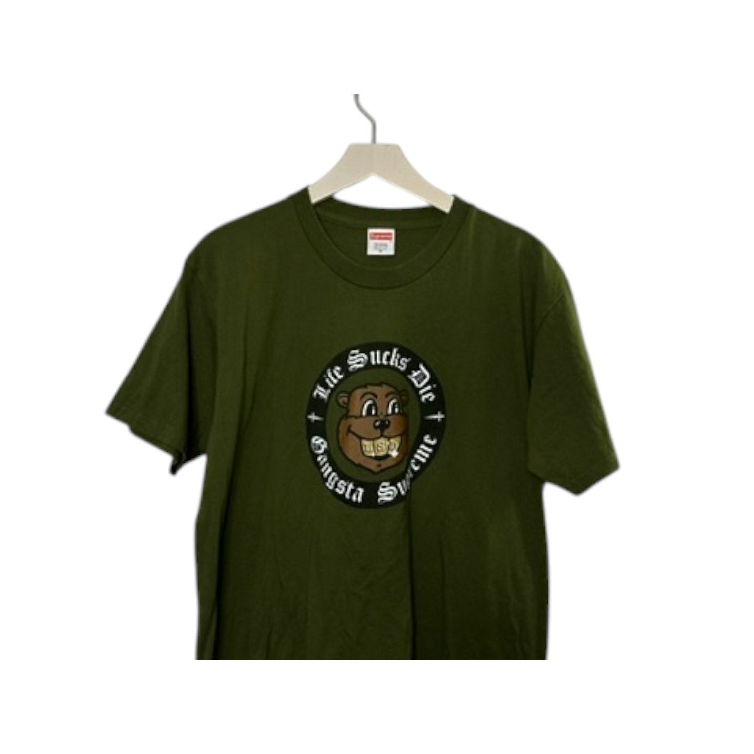 Supreme Supreme Life Sucks Die Gangsta Supreme Tee Shirt Medium FW18 Size US M / EU 48-50 / 2 - 2 Thumbnail