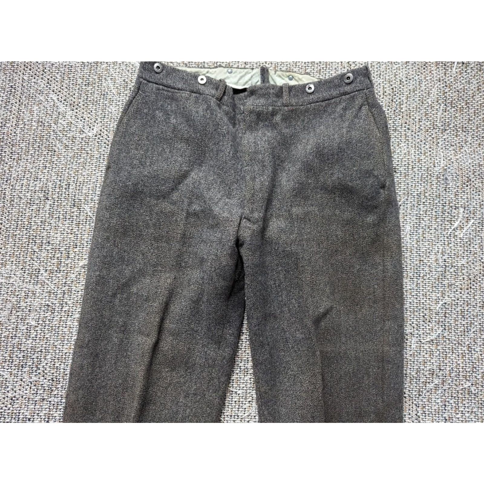 Eddie Bauer VINTAGE Eddie Bauer pants Hunting 30x26 Wool Salt & Pepper Gray/Brown Men XS? Size US 30 / EU 46 - 5 Thumbnail