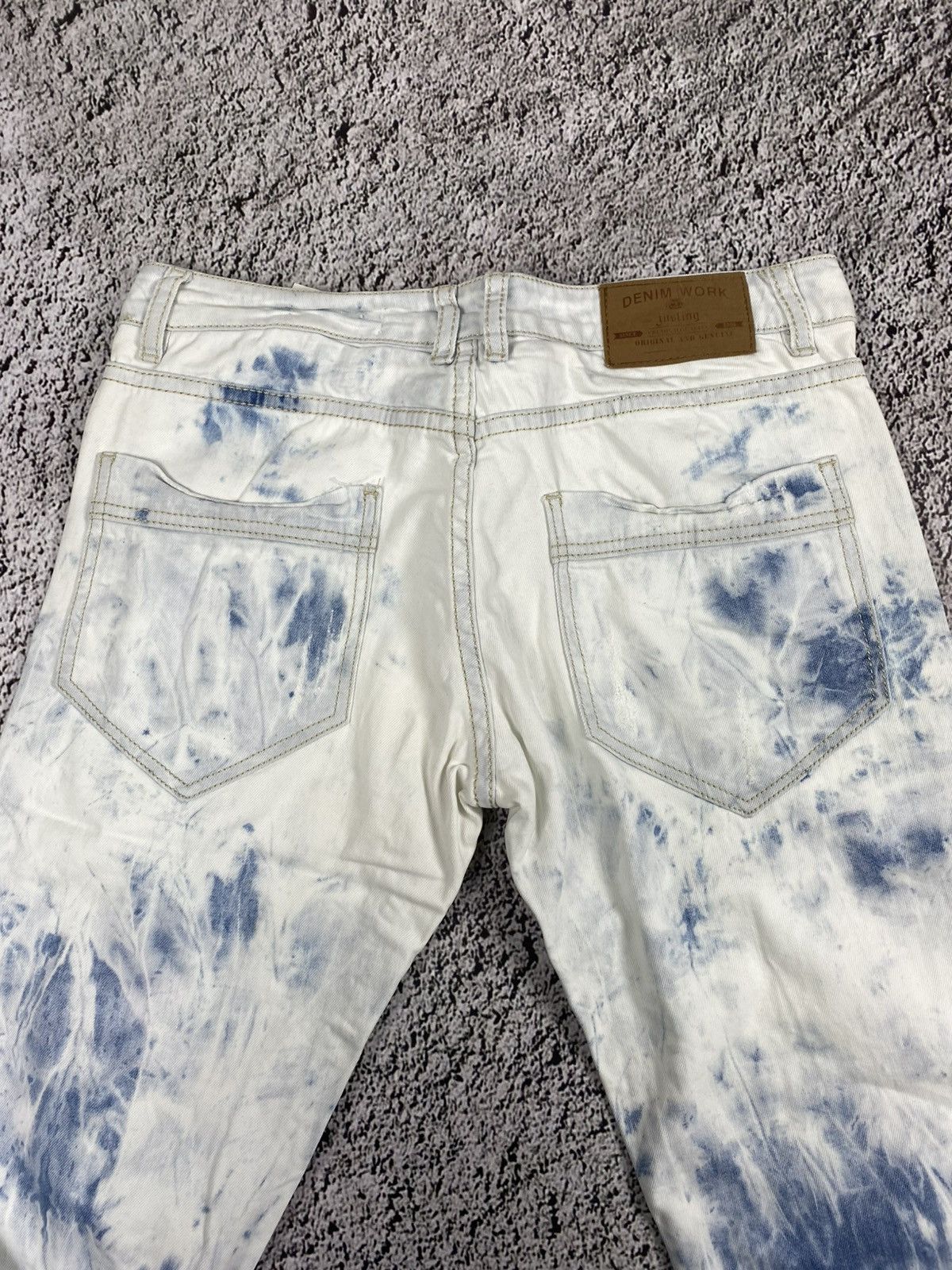 Japanese Brand Vintage Y2K washed distressed denim jeans streetwear 33 Size US 33 - 8 Thumbnail