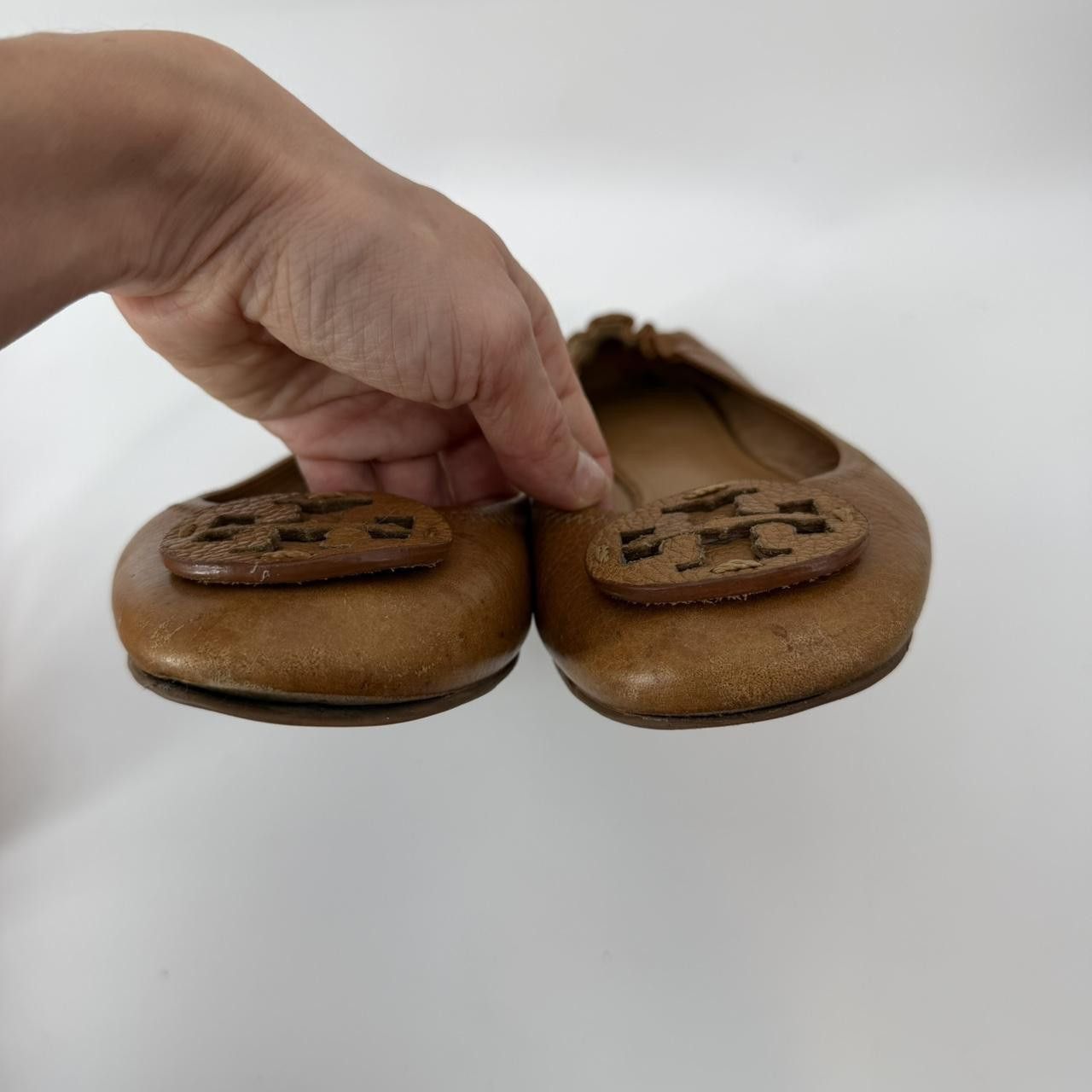 Tory Burch Tory Burch Women's Casual Shoes Reva Flat Tan Size 10 Size US 10 / IT 40 - 3 Thumbnail