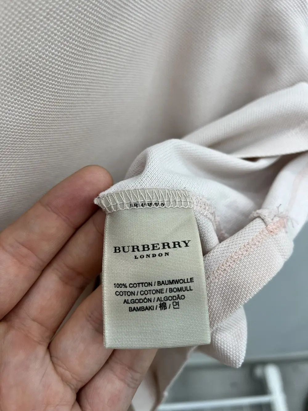 Burberry Burberry London Nova Check Pink Cotton Polo Shirt Size XL / US 12-14 / IT 48-50 - 3 Thumbnail
