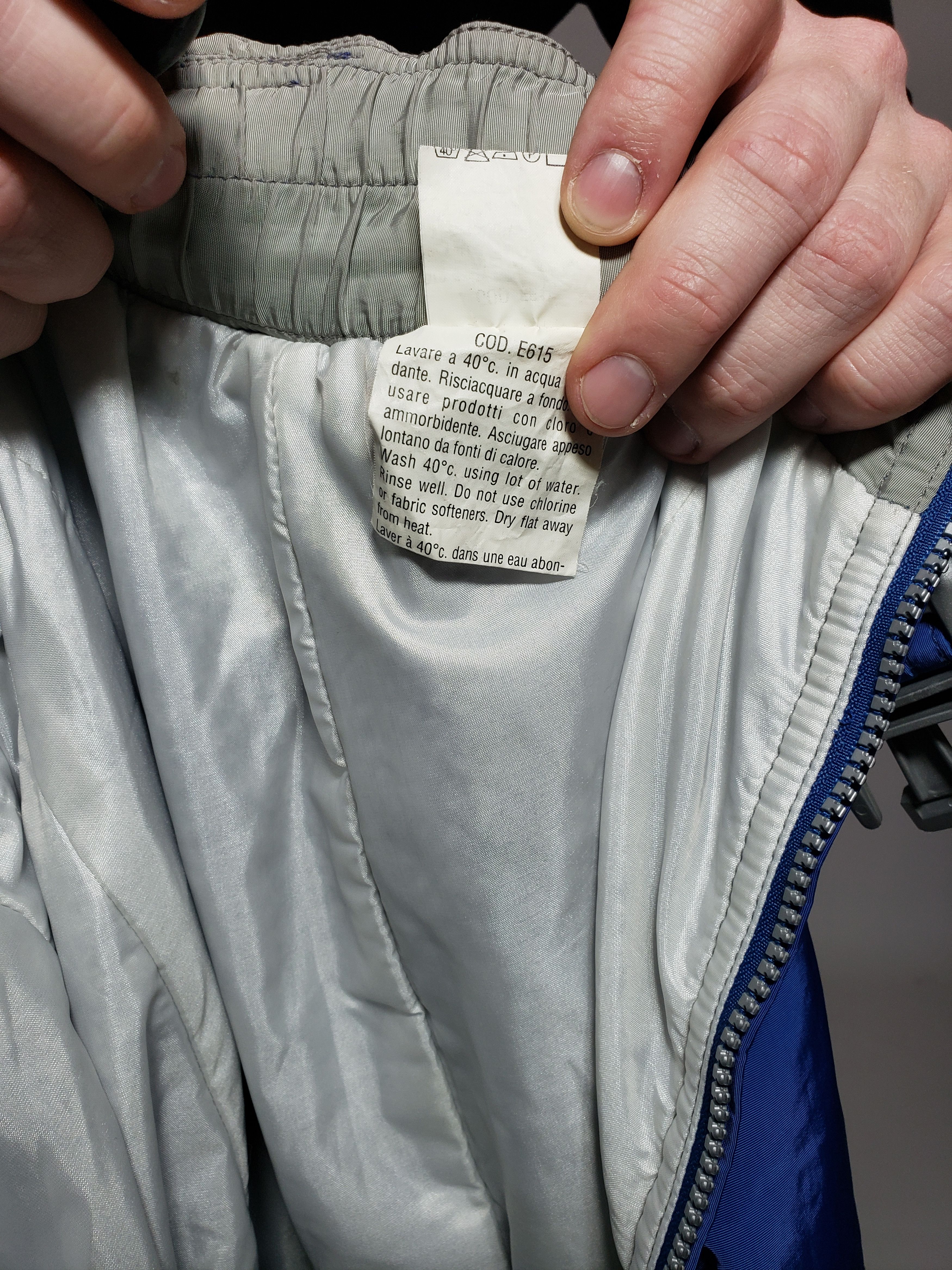 Ellesse Ellesse Vintage SKI Pants WARM Blue with belt like Nylon Size 26" / US 2 / IT 38 - 6 Thumbnail