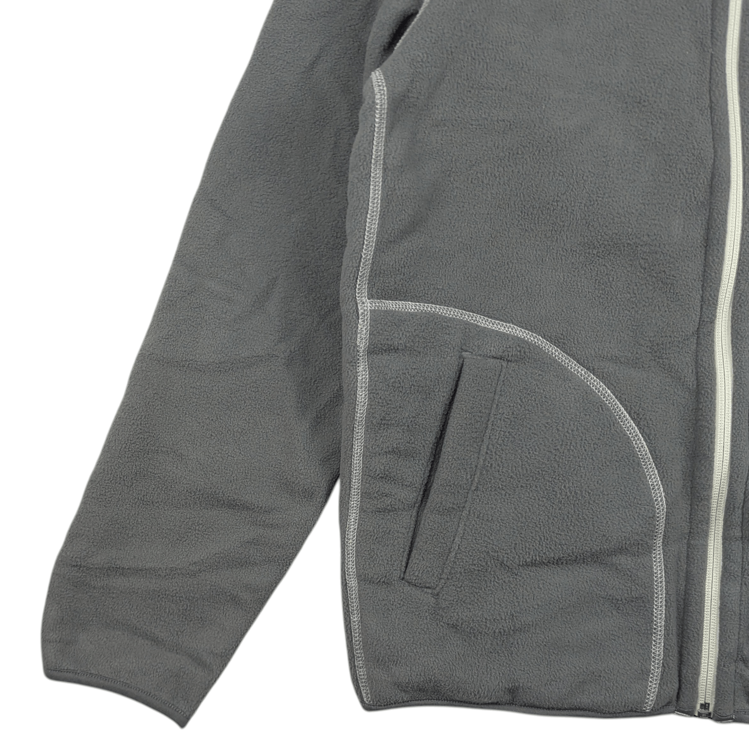 Japanese Brand Y2k UNIQLO Zipper Up Reversible Grey Beige Fleece Hoodie Size US M / EU 48-50 / 2 - 10 Thumbnail