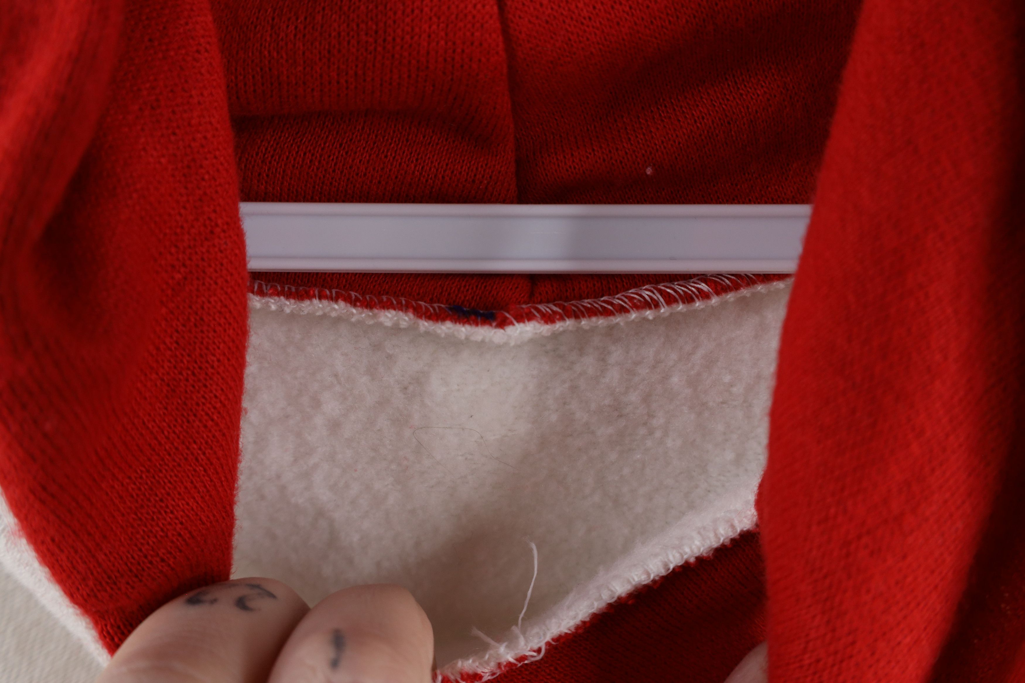 Vintage Vintage 90s State University Hoodie Sweatshirt White USA Size US L / EU 52-54 / 3 - 5 Thumbnail