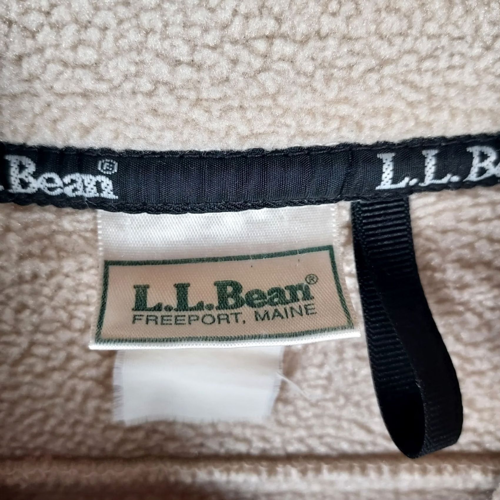 Vintage VINTAGE LL Bean Fleece Jacket Men’s Large Beige Full Zip Warm Outdoor Casual Layering Size US L / EU 52-54 / 3 - 6 Thumbnail
