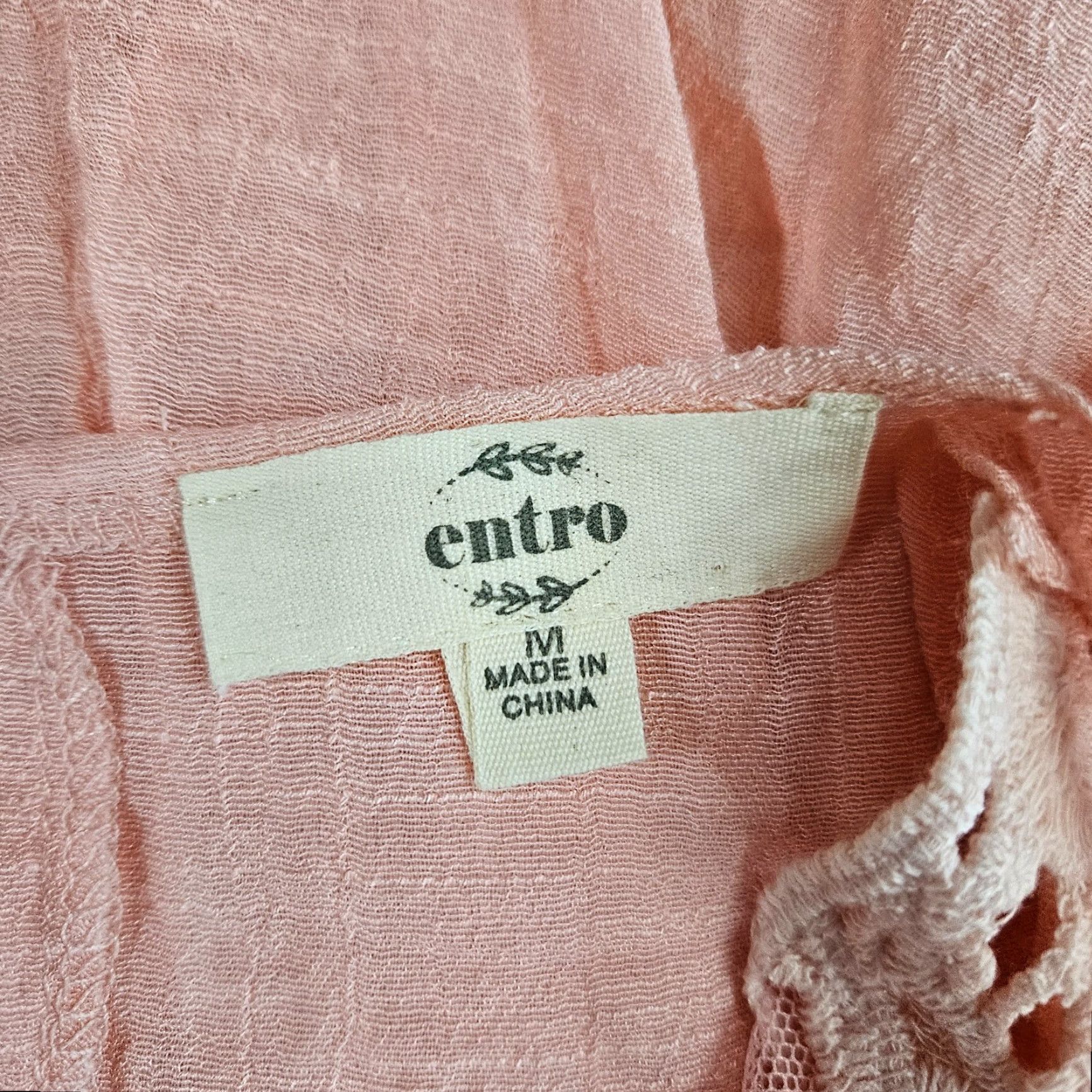Pinko Entro Womens Top Sz Medium Pink Sleeveless Crochet Lace Rayon T-Shirt Blouse Size M / US 6-8 / IT 42-44 - 6 Thumbnail