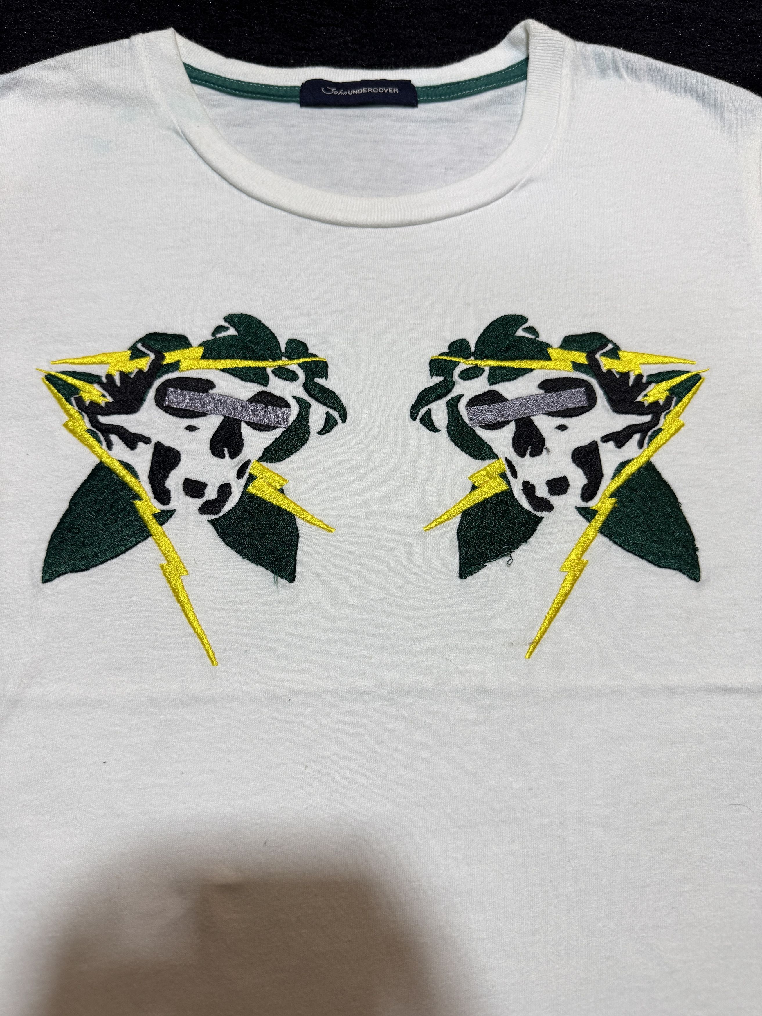 John Undercover John Undercover Electric Skull Embroidered T shirt Size US M / EU 48-50 / 2 - 2 Thumbnail