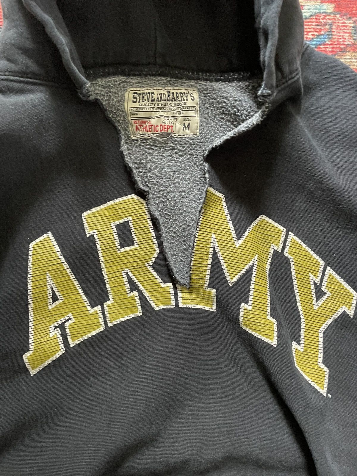Vintage Heavy Cotton Army Pullover Size US M / EU 48-50 / 2 - 2 Thumbnail