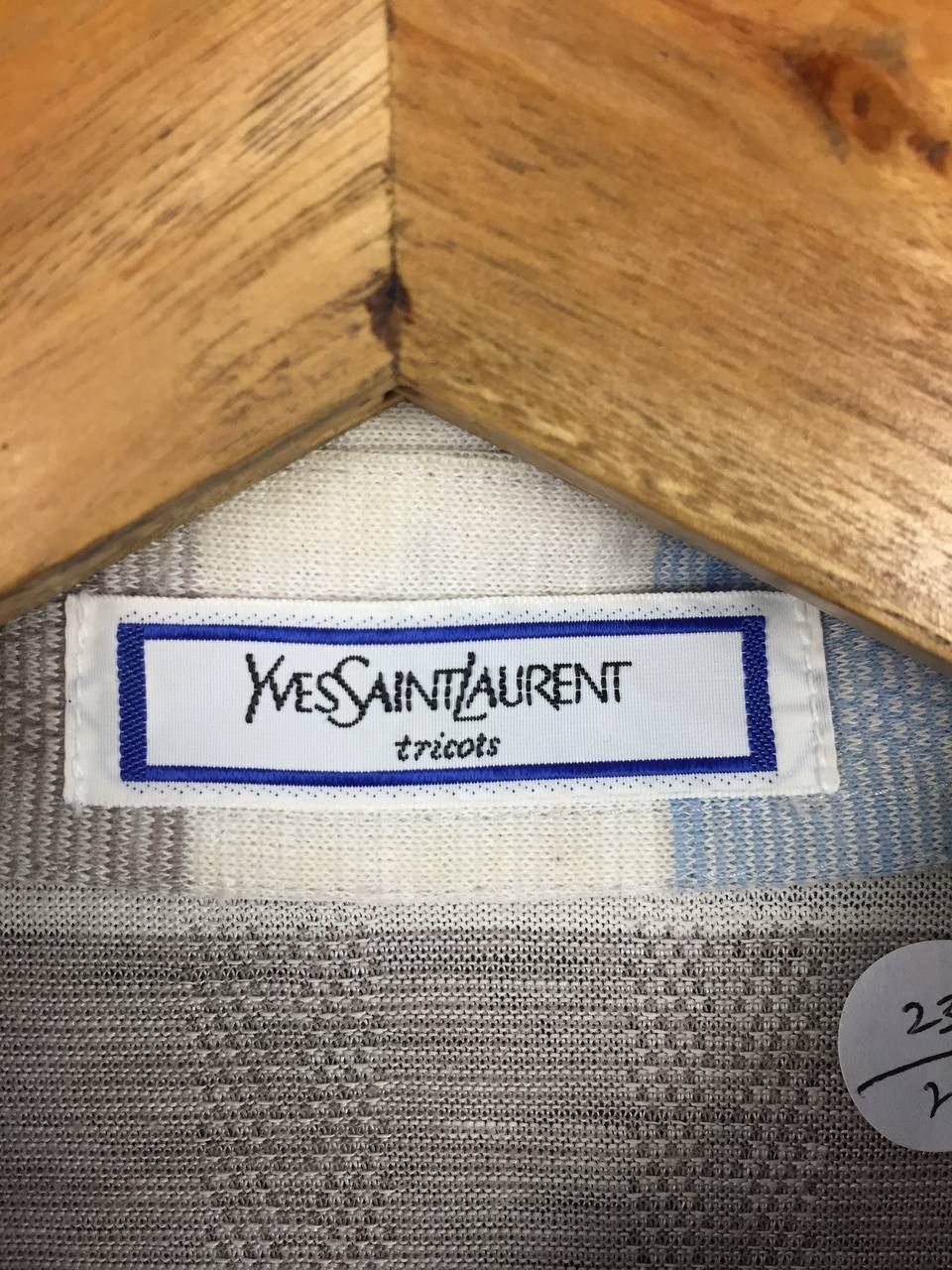 Yves Saint Laurent Vtg Yves Saint Laurent Tricots Retro Stripe Knit Polo Shirt Size US L / EU 52-54 / 3 - 10 Thumbnail
