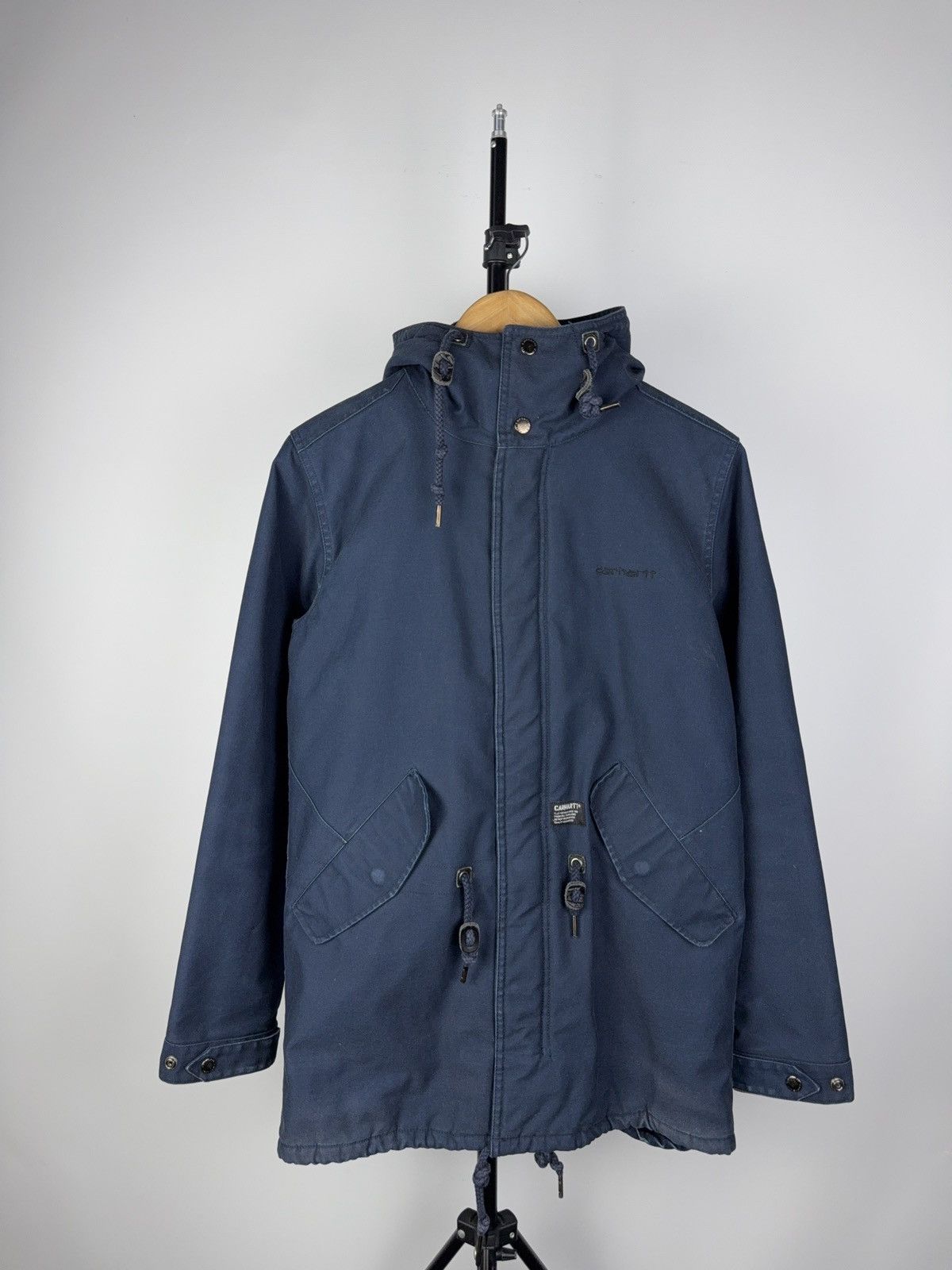 Carhartt × Vintage Vintage 00s Carhartt Clash Parka Work Jacket Size US S / EU 44-46 / 1 - 1 Thumbnail