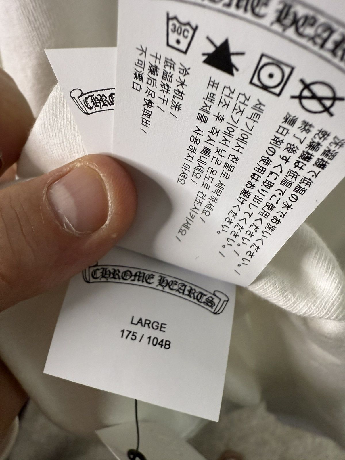 Chrome Hearts Chrome Hearts White “Y Not” Embroidered Longlseeve Size US L / EU 52-54 / 3 - 7 Thumbnail