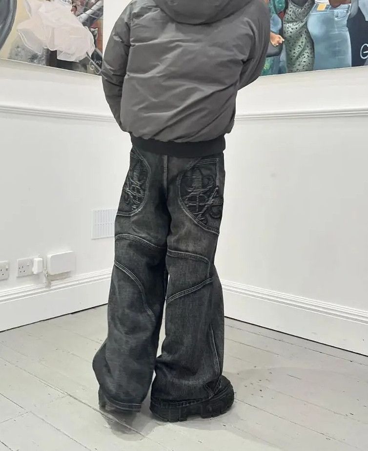 Designer × Japanese Brand Harajuku Gothic Hip Hop Jean Size US 35 - 4 Thumbnail