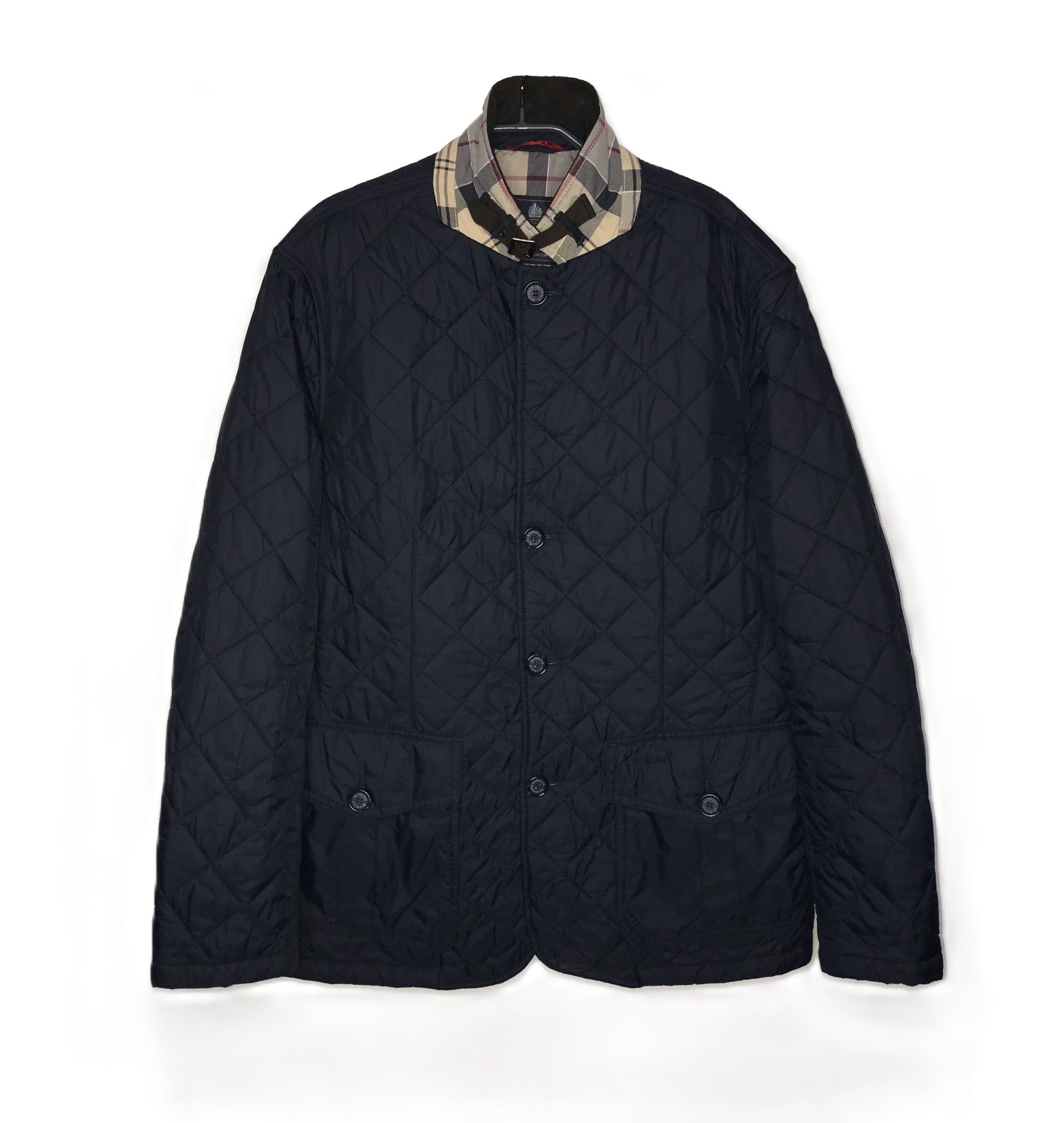 Barbour Barbour Quilted Sander Jacket Navy Mens Sz XL Size US XL / EU 56 / 4 - 1 Thumbnail