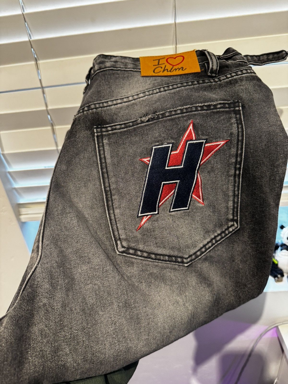 HMDD HMDD 'CRYSTAL H-STAR' BLACK JEANS size XL Size US 36 / EU 52 - 2 Thumbnail