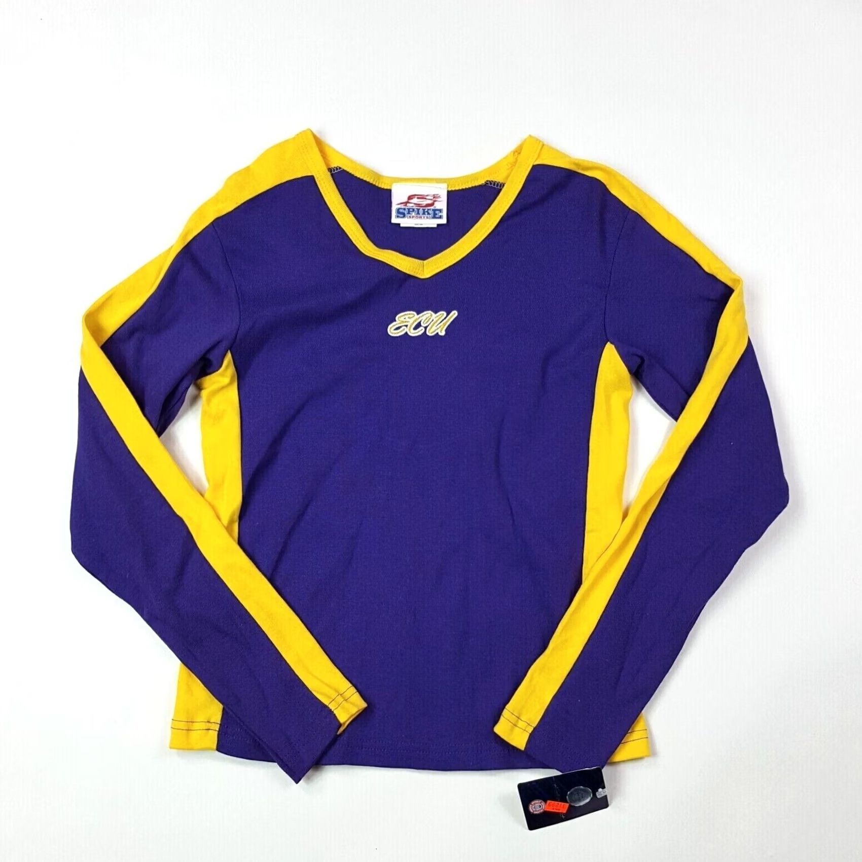 NCAA VINTAGE East Carolina University Pirates Long Sleeve T Shirt Top NCAA Womens L Purple 90s College Retro Sports University Shirt Size L / US 10 / IT 46 - 2 Thumbnail