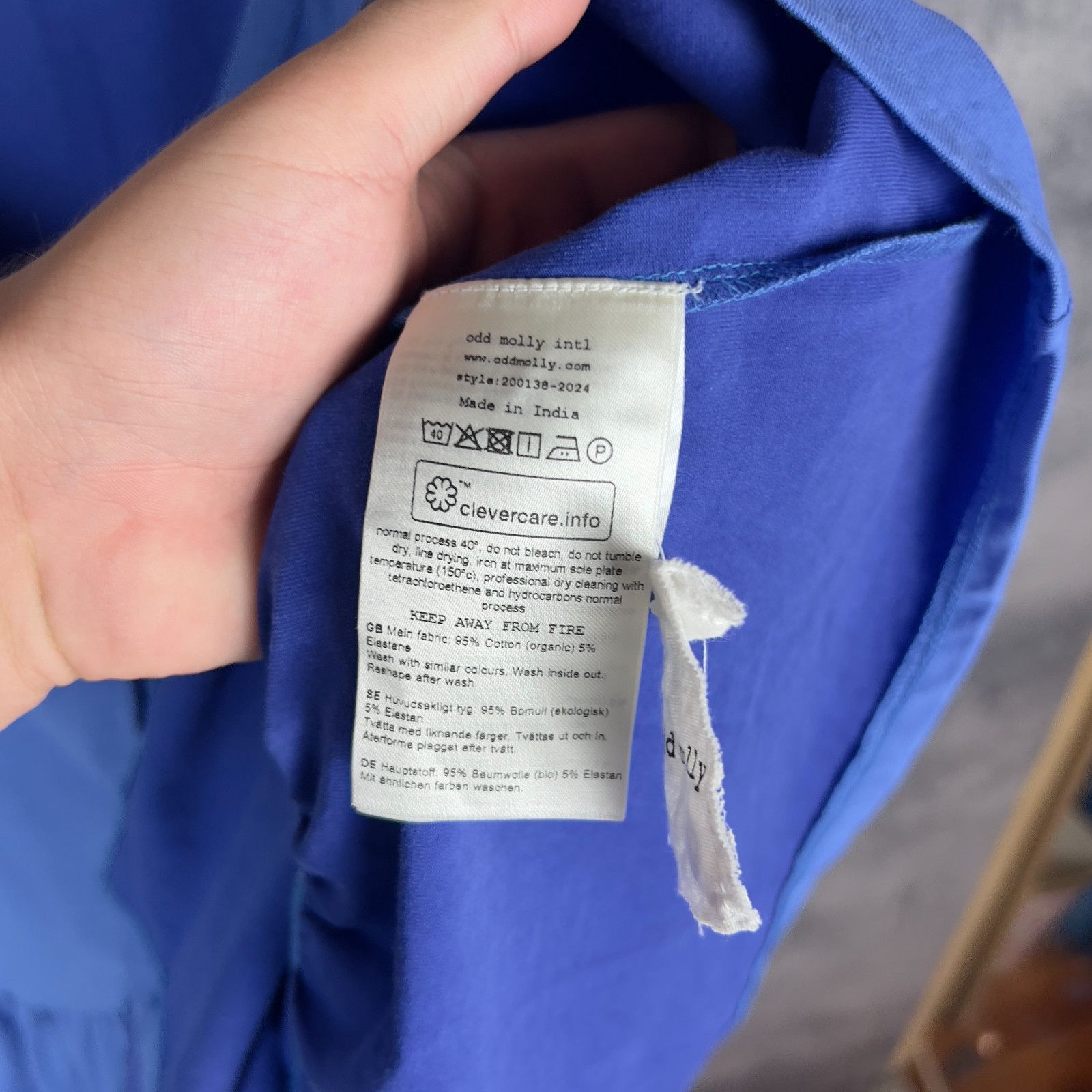 Odd Molly Odd Molly Blouse Women's Size 4 Blue Long Sleeve` Size S / US 4 / IT 40 - 6 Thumbnail