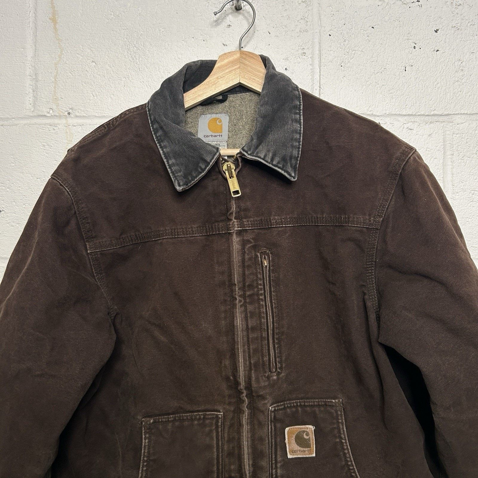 Carhartt Vintage Carhartt Sherpa-Lined Ridge Jacket “Dark Brown” C61 Size US M / EU 48-50 / 2 - 3 Thumbnail