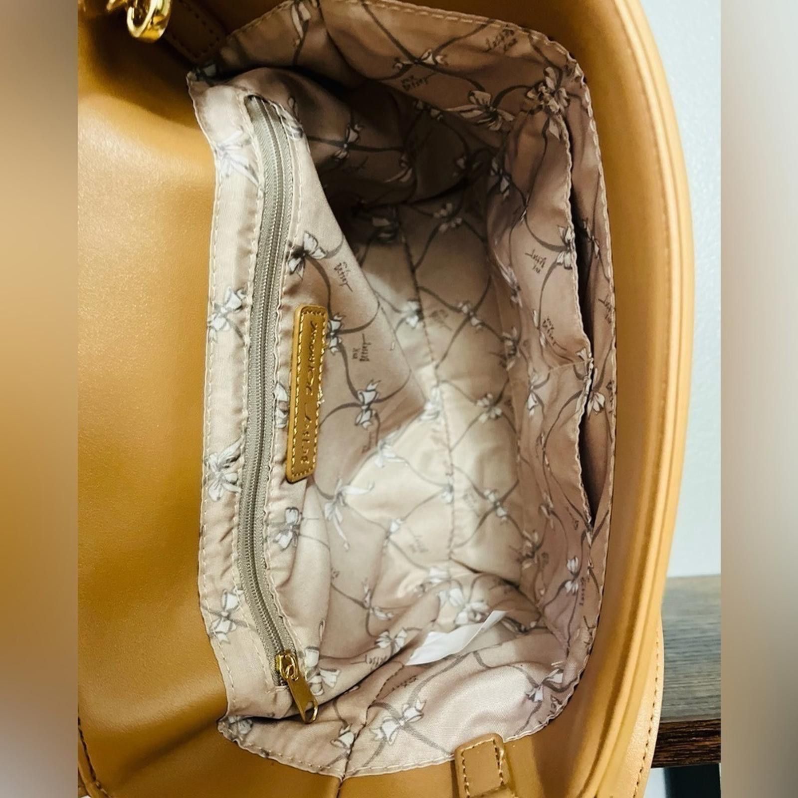 Betsey Johnson Betsey Johnson Quilted Winged Satchel In Cognac XOJOY Size ONE SIZE - 6 Thumbnail