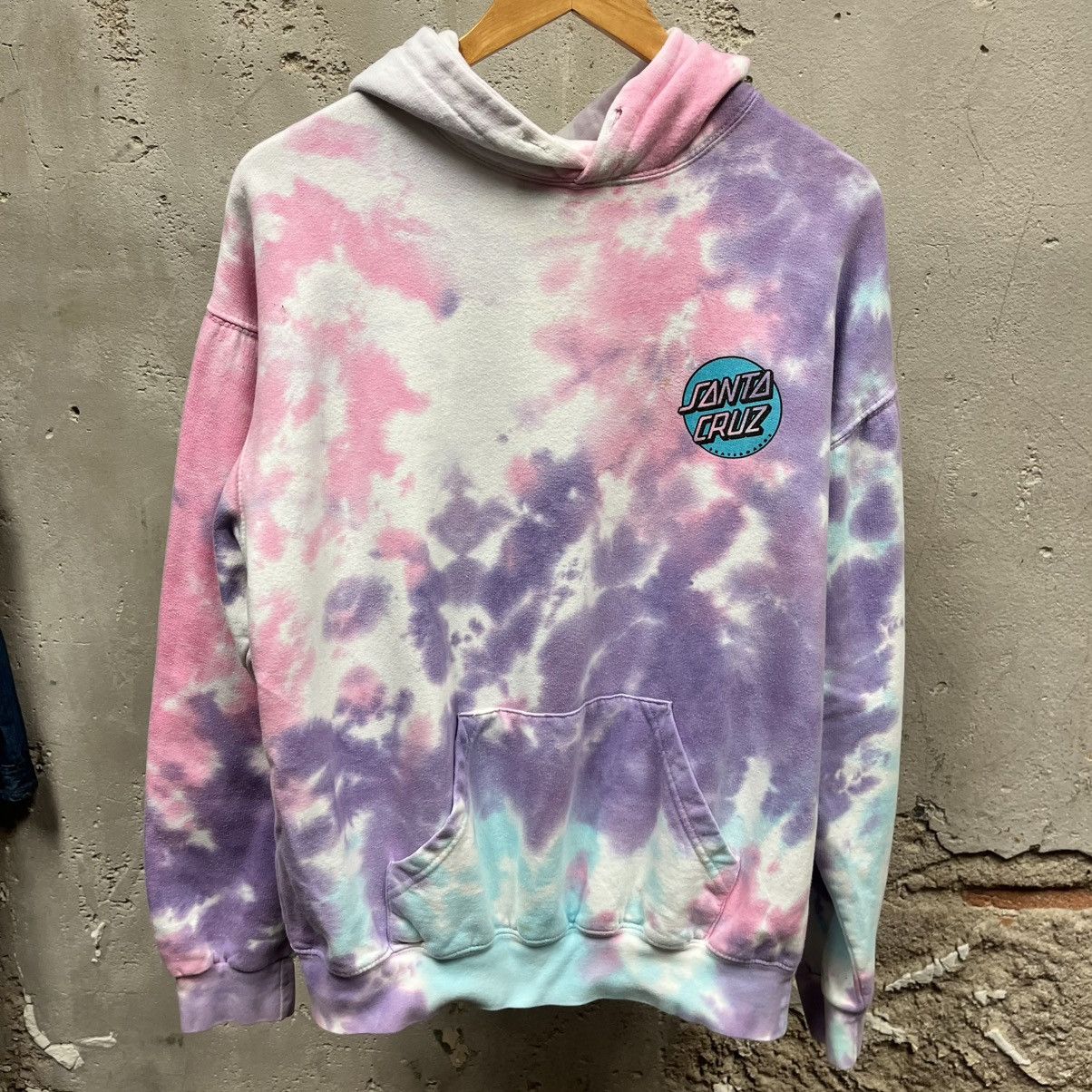 Santa Cruz Skateboards Vintage Y2K Santa Cruz Tie Dye Unisex Hoodie Large L Size US L / EU 52-54 / 3 - 5 Thumbnail